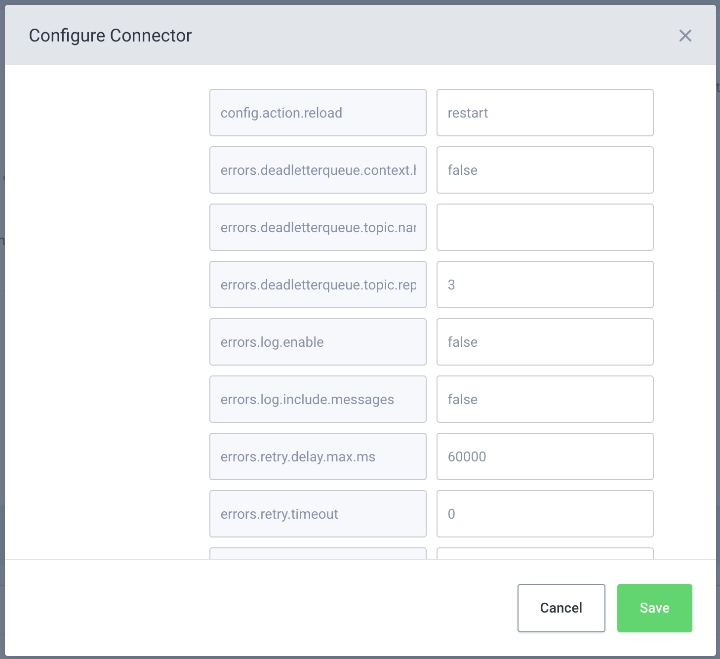 Configuring Connector Plugin Defaults