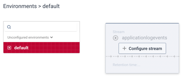 Config stream button