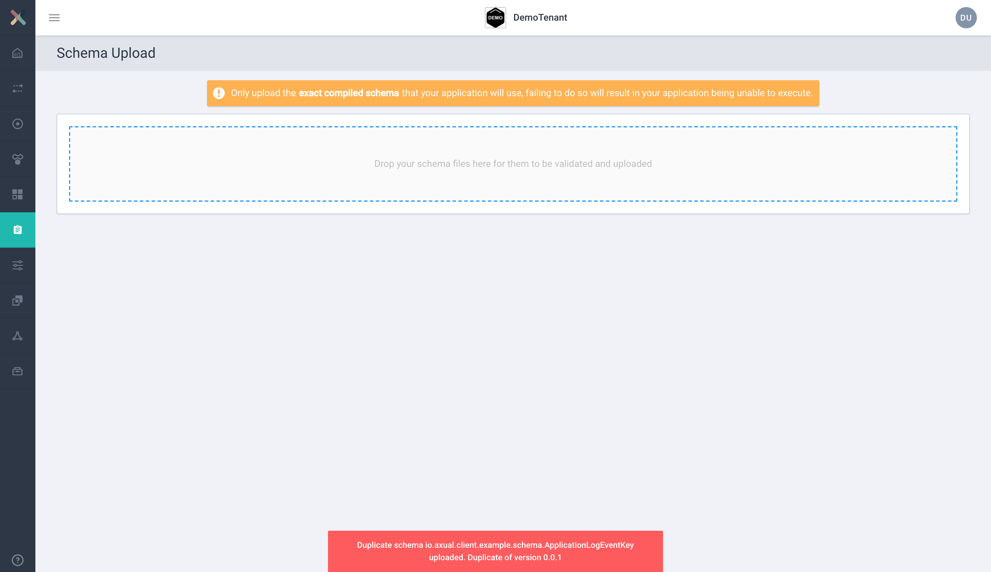 Duplicate schema