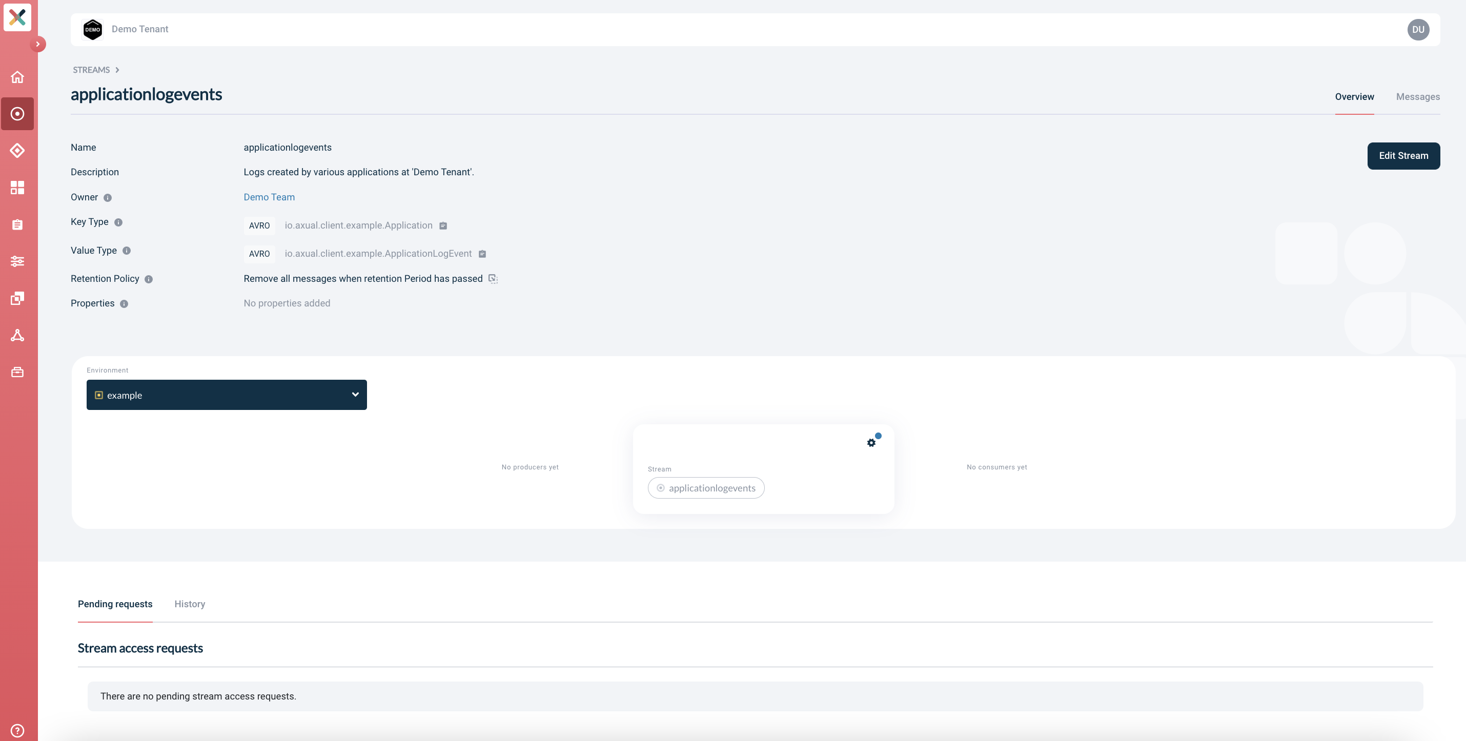 stream applicationlogevents