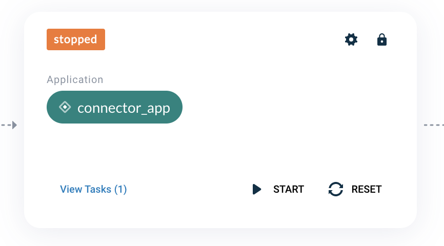 Configure a stopped application deployment