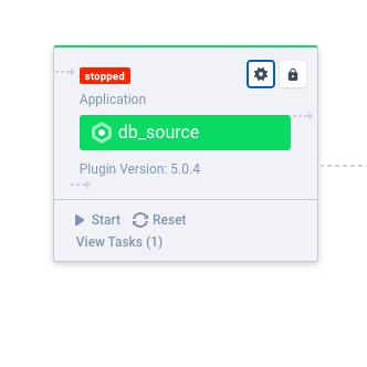 Configure a stopped application deployment