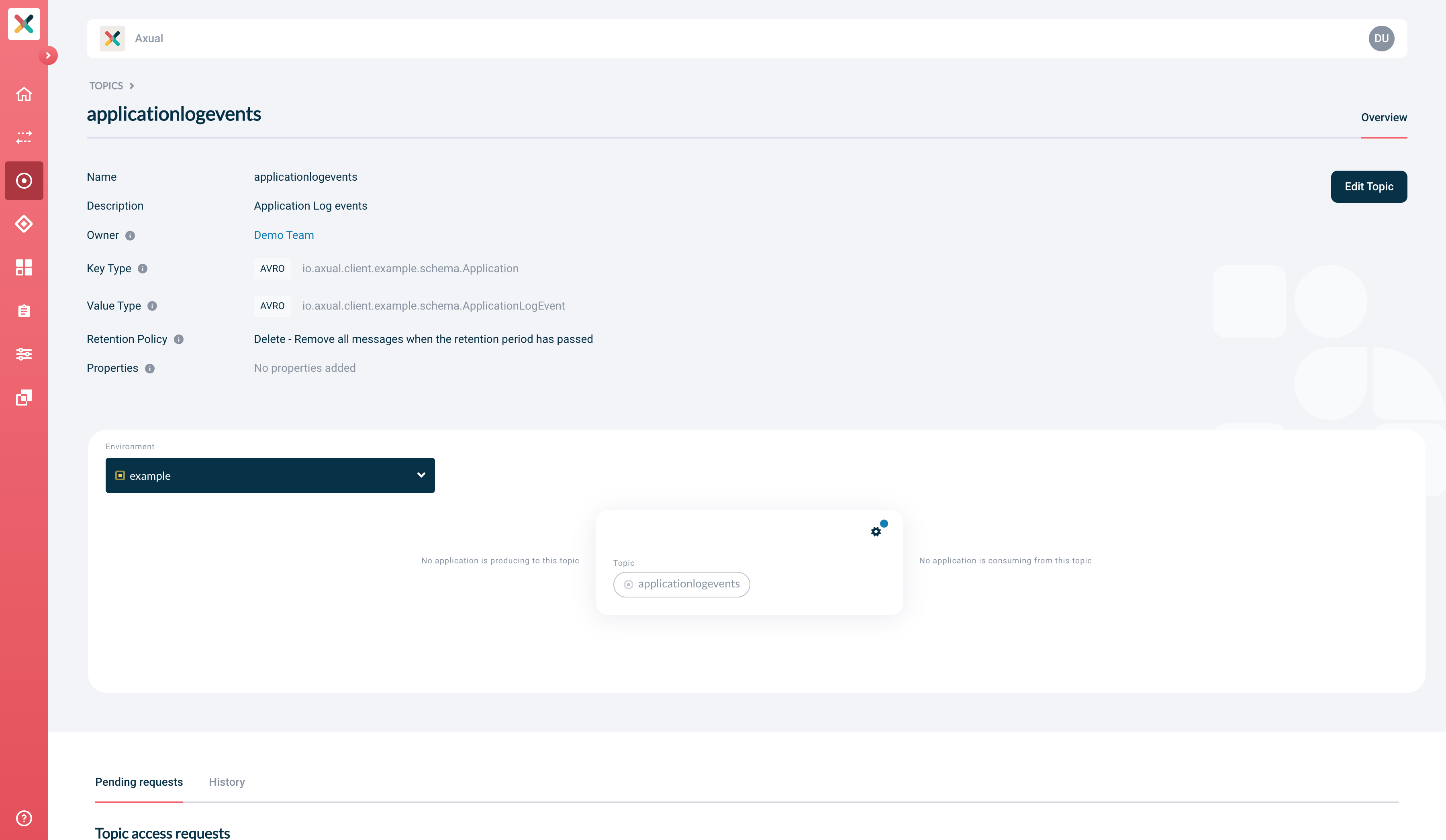 topic applicationlogevents