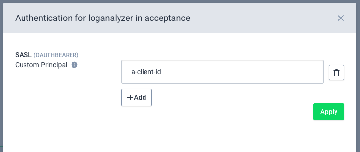 Generated Sasl Credentials