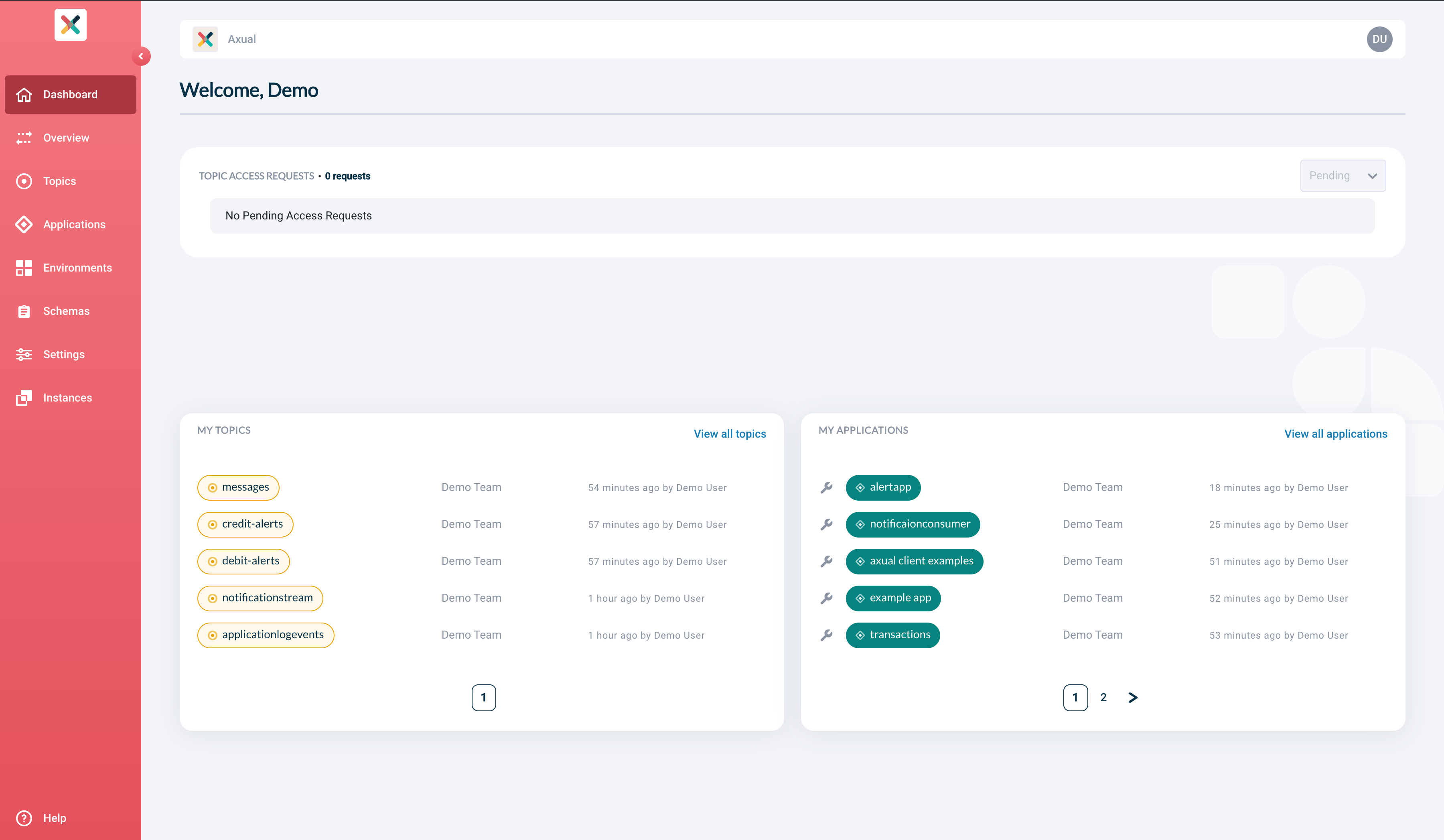 New UI feedback