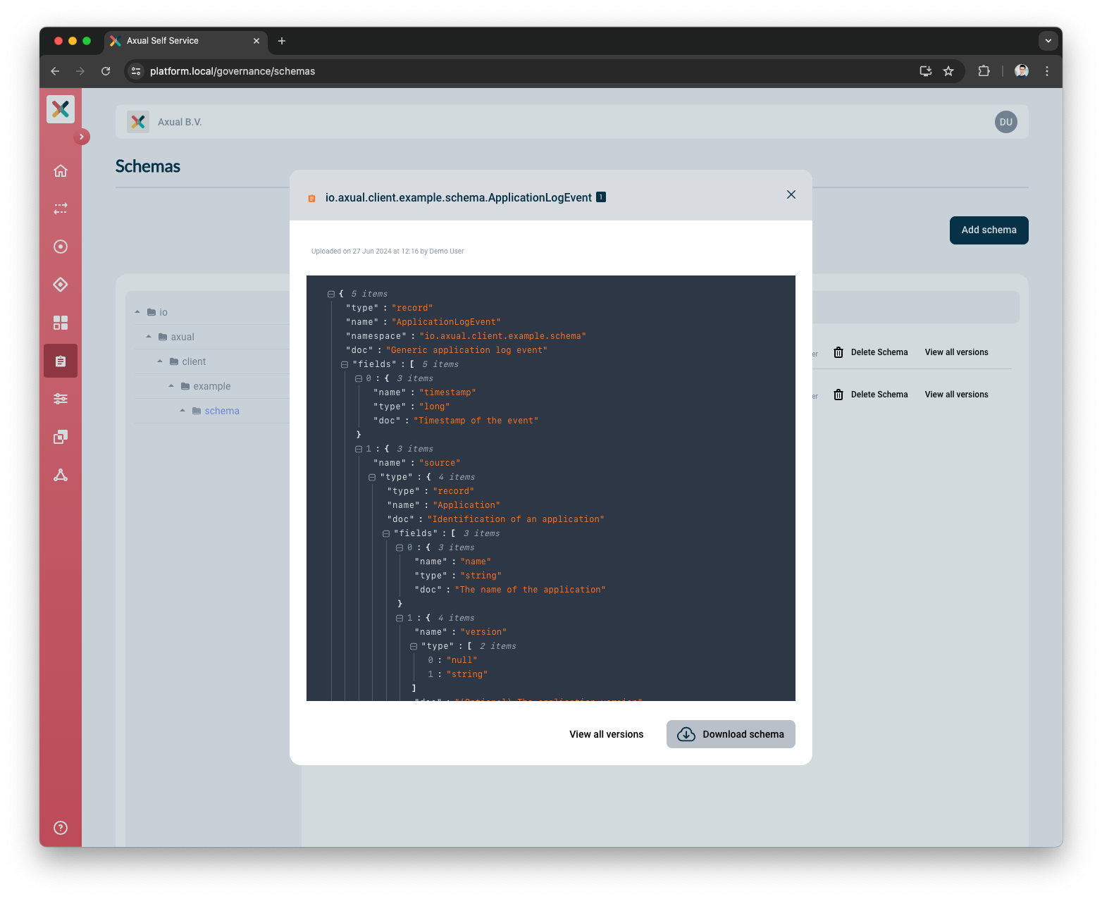 Download Schema