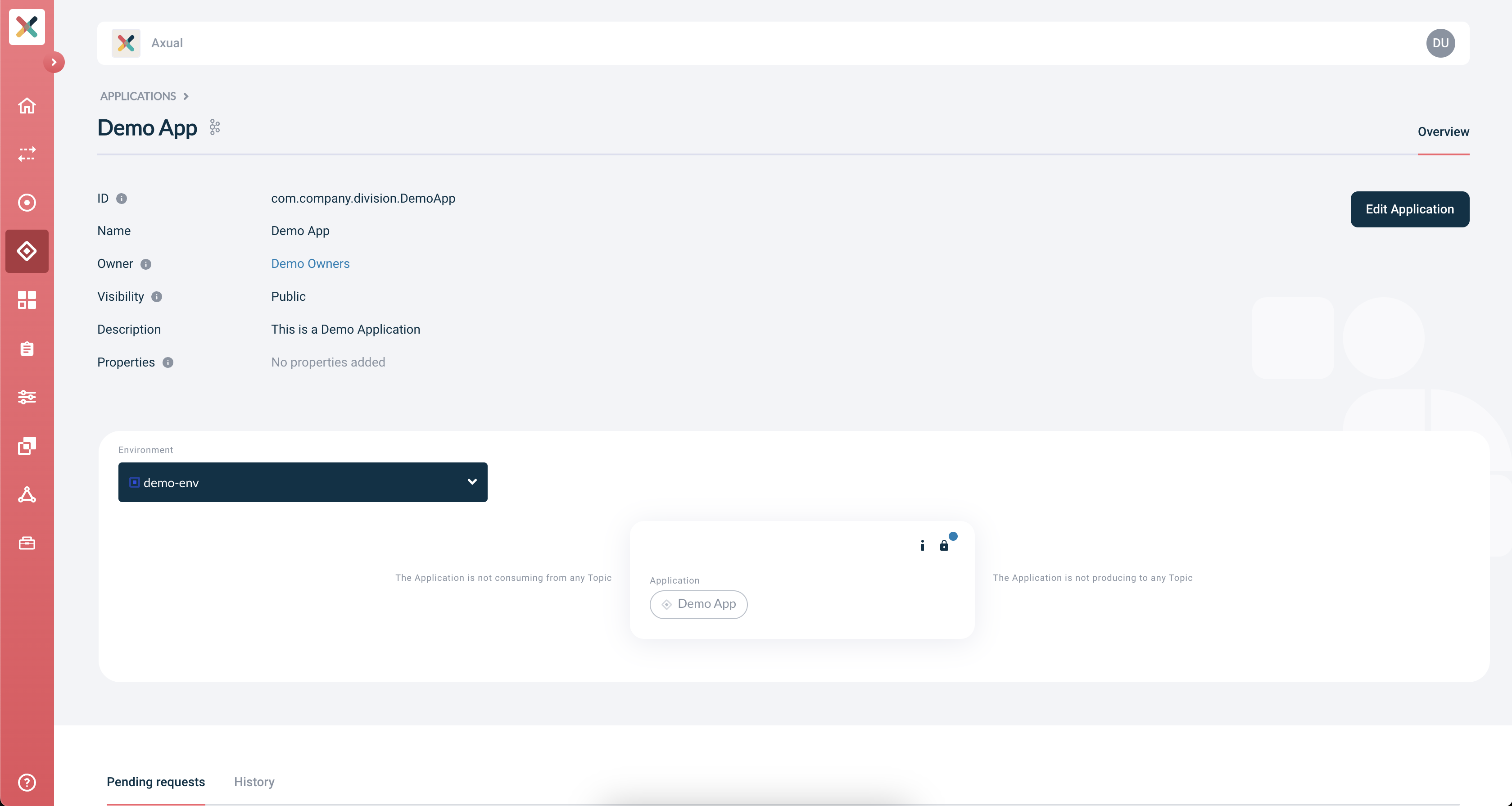 Self-Service KSML Application Detail