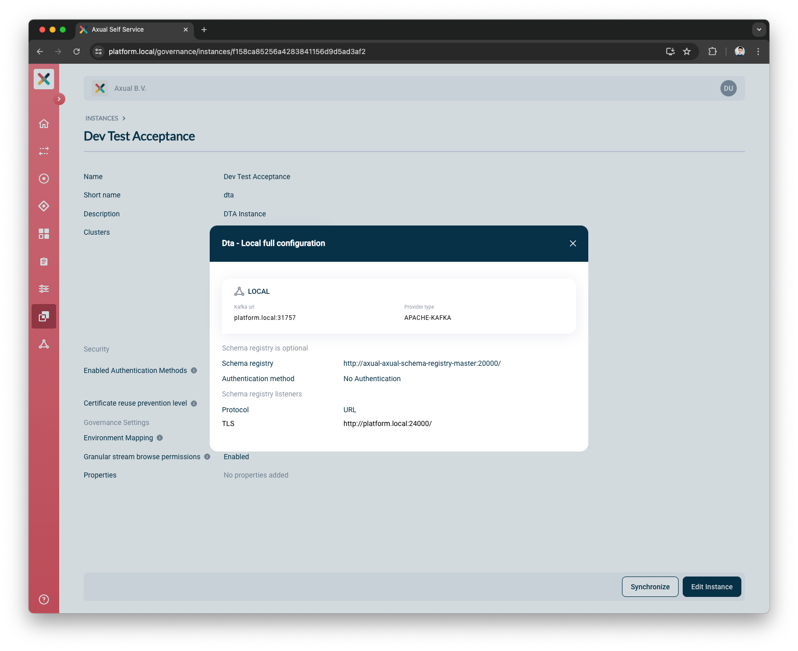 Self-Service View Cluster Full Configuration
