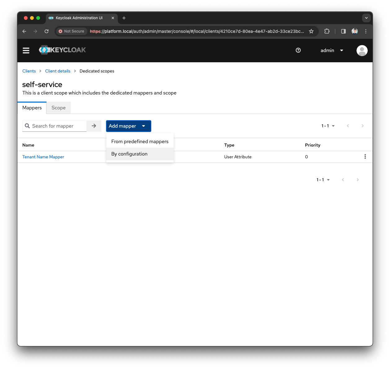 Keycloak Add Second Mapper