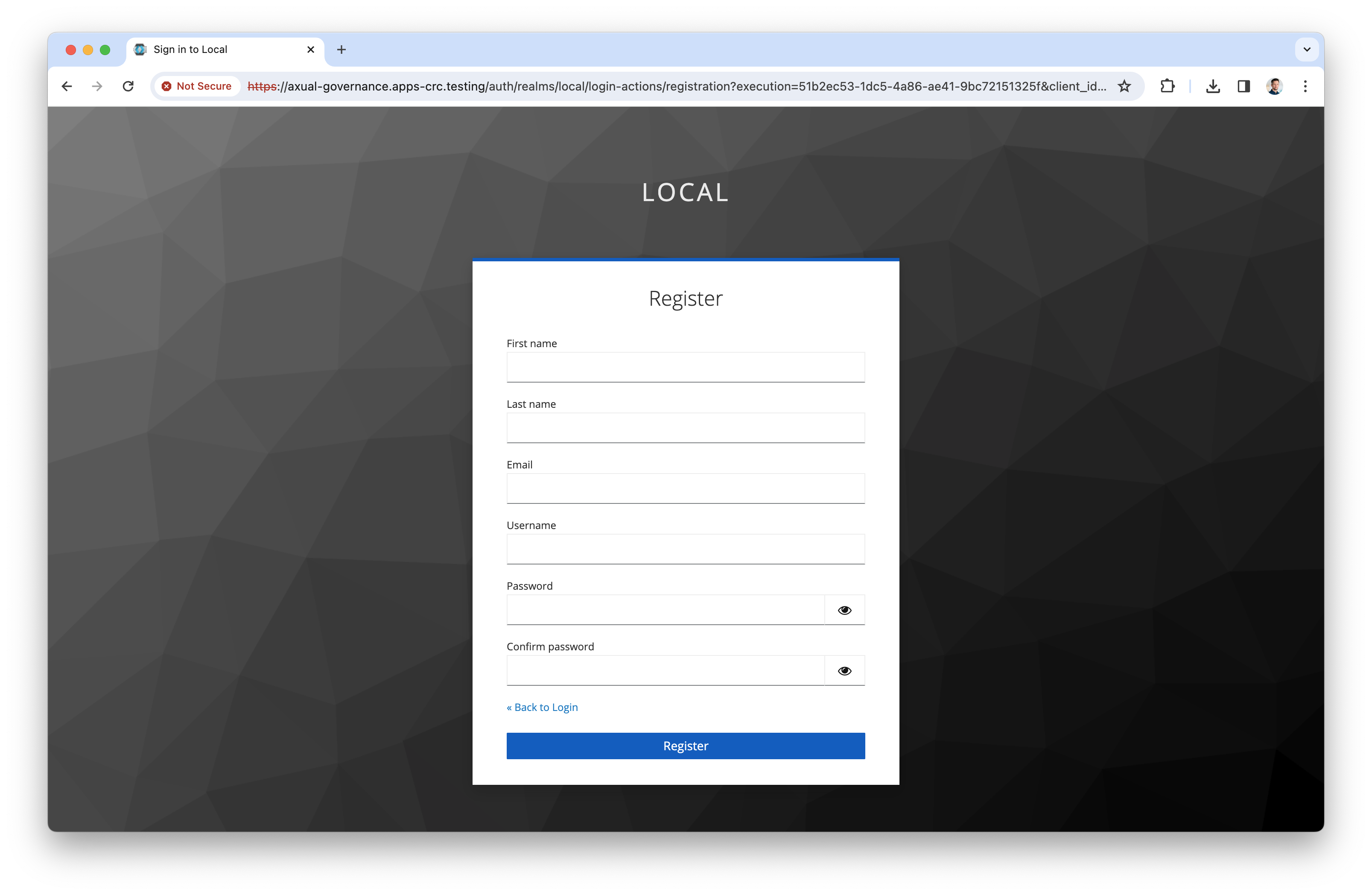 Keycloak - adding tenant admin (OpenShift)