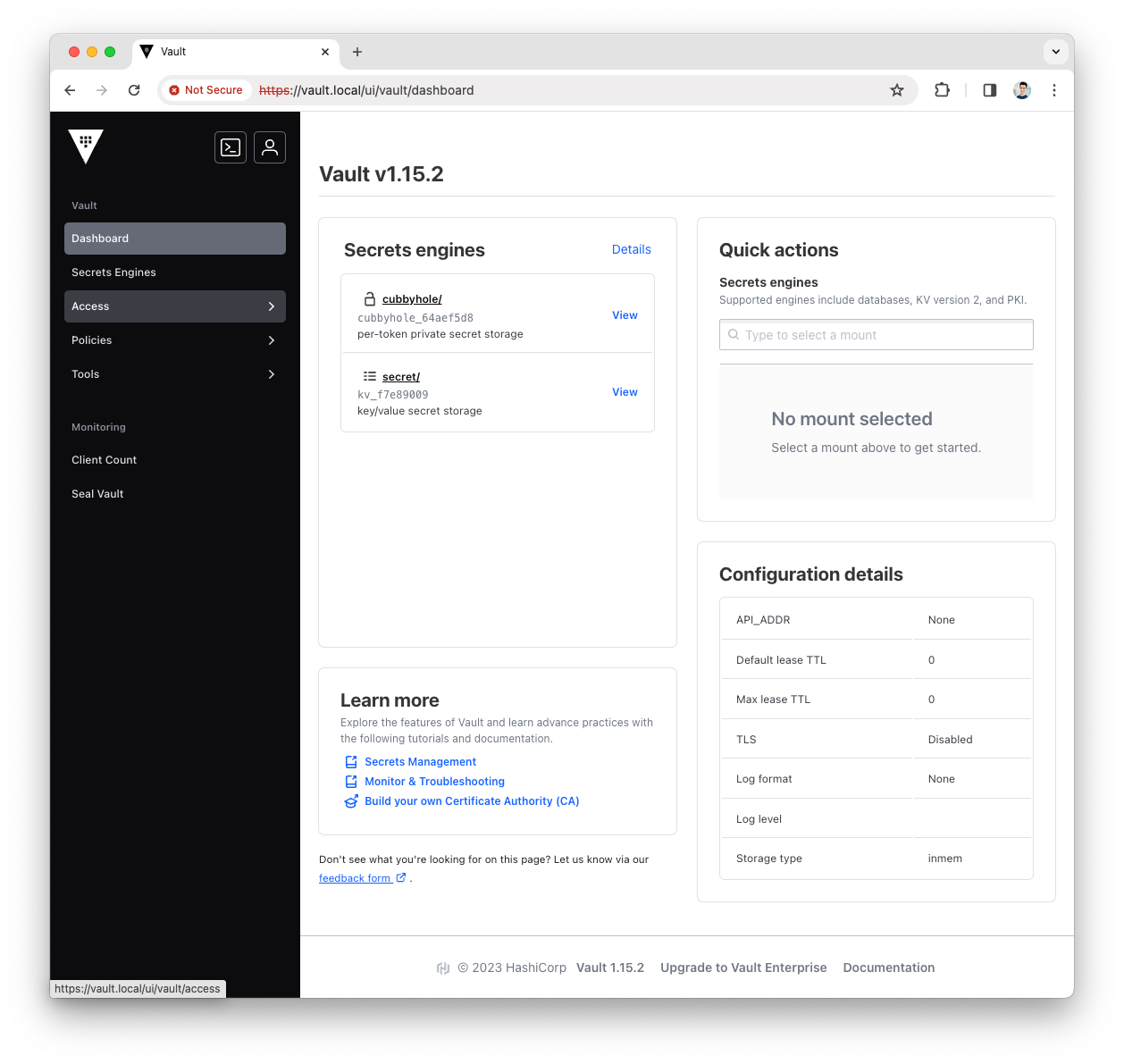 Open Access Menu