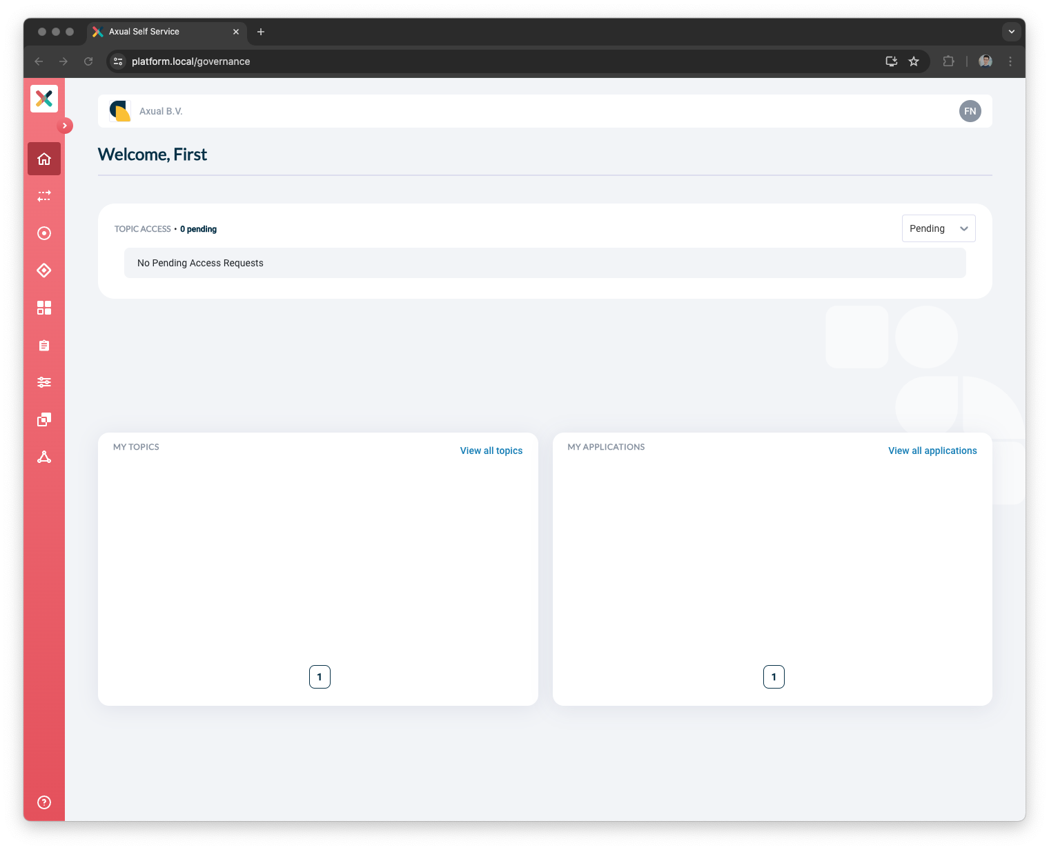 Self-Service Dashboard