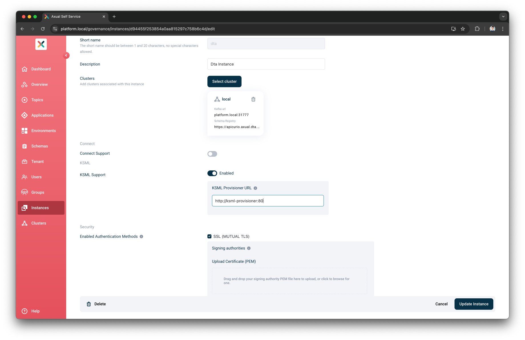 Enable KSML Feature