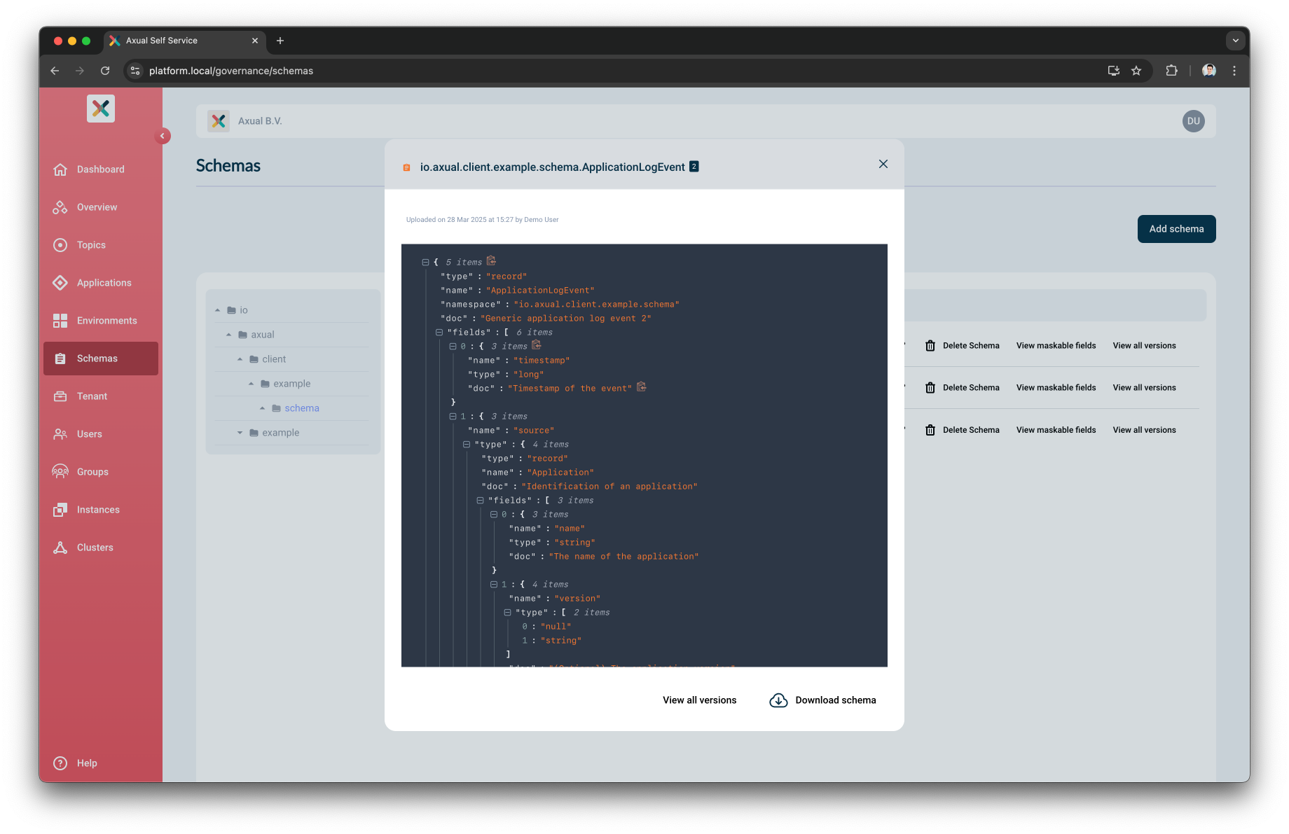 Schema Preview