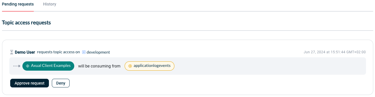 Approve request