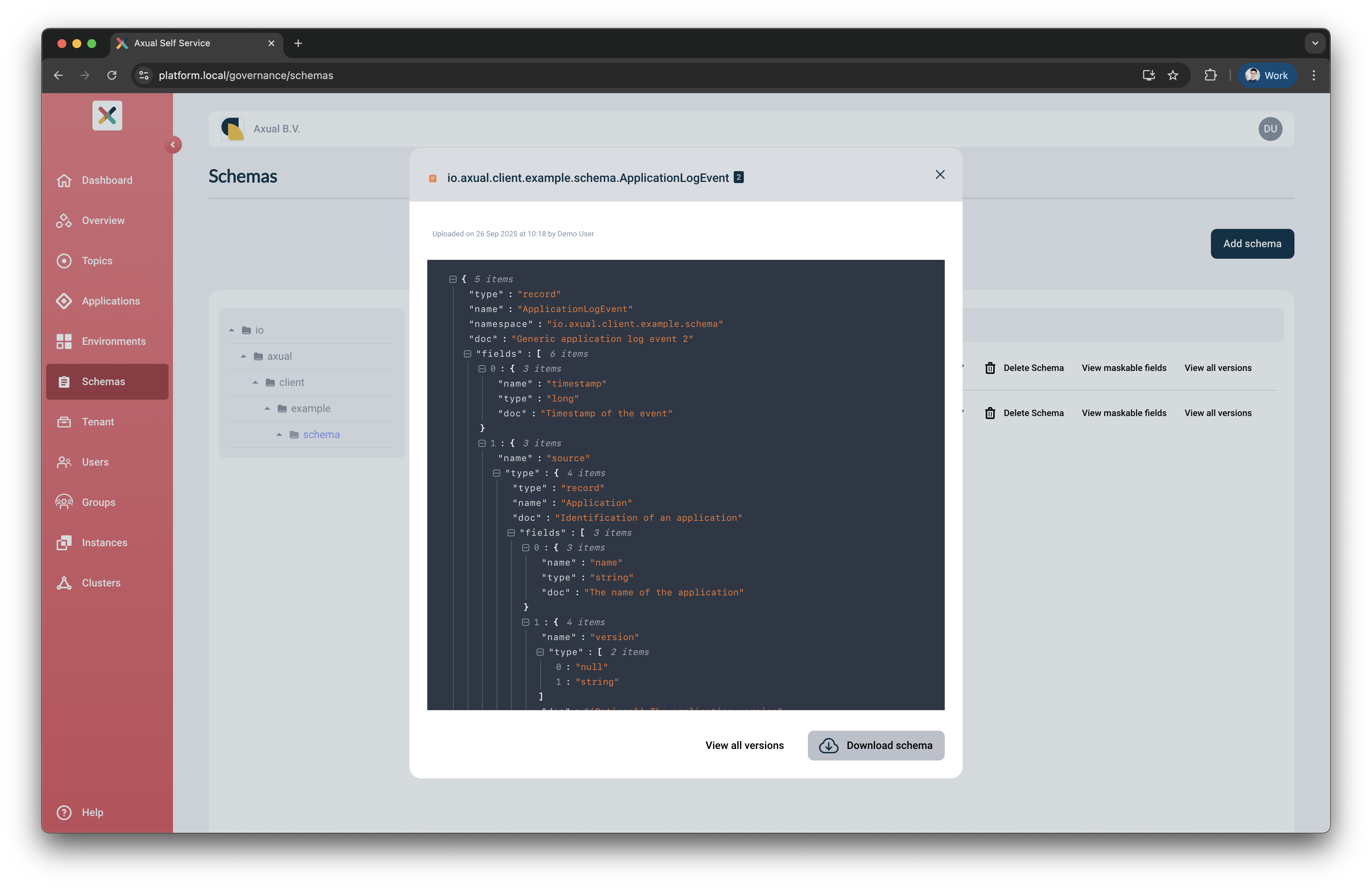 Download Schema