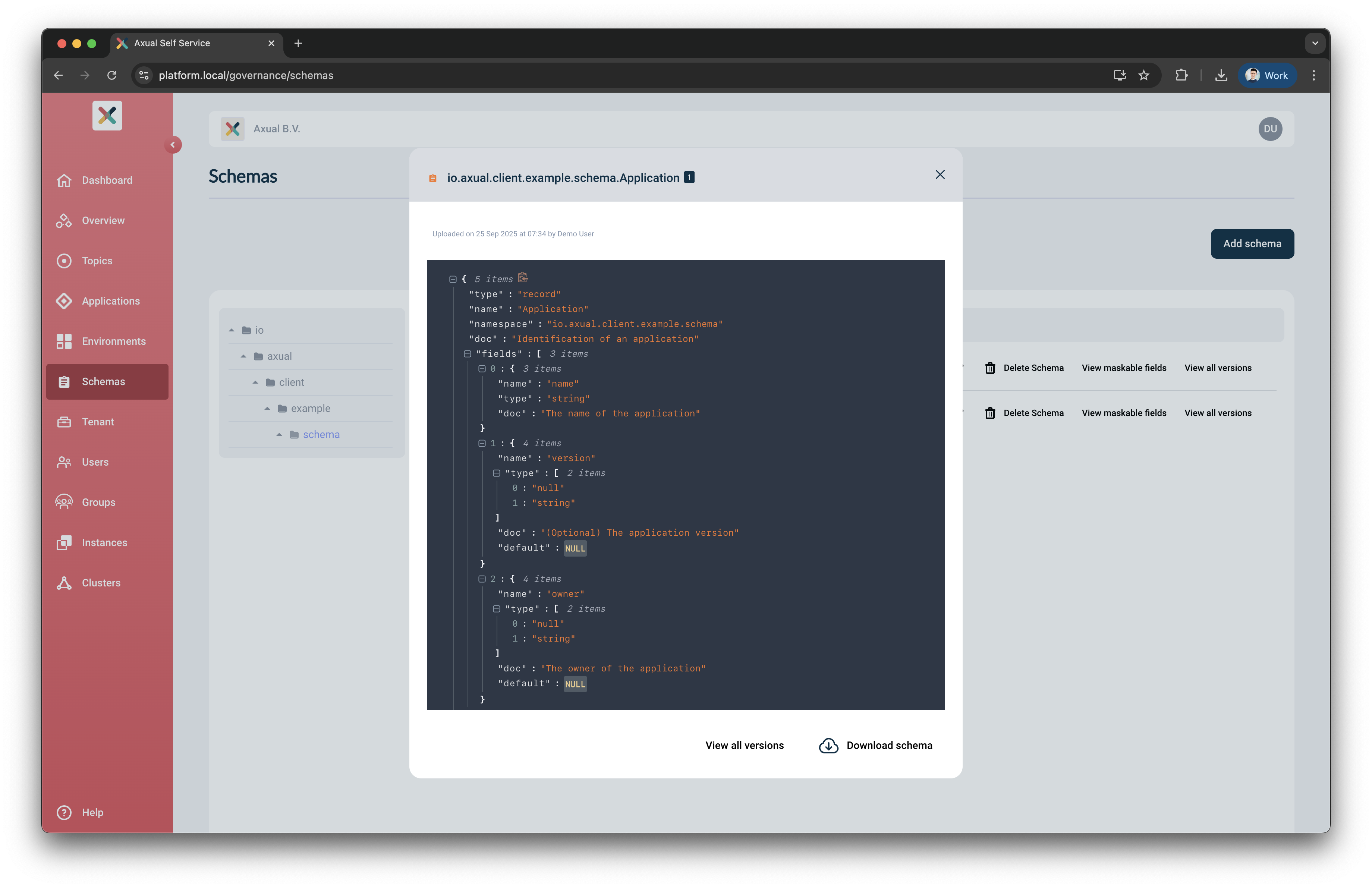 Schema Preview