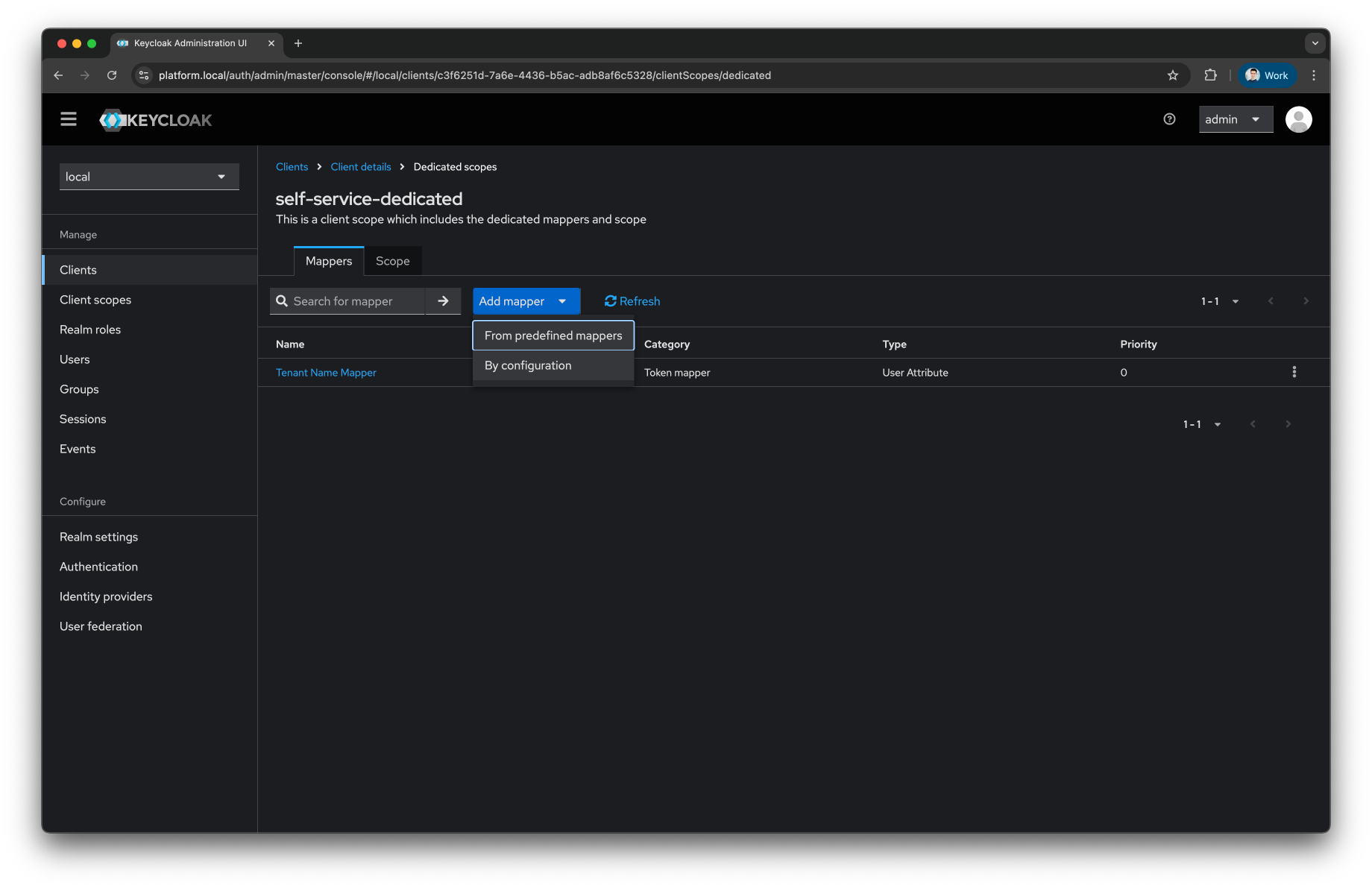Keycloak Add Second Mapper