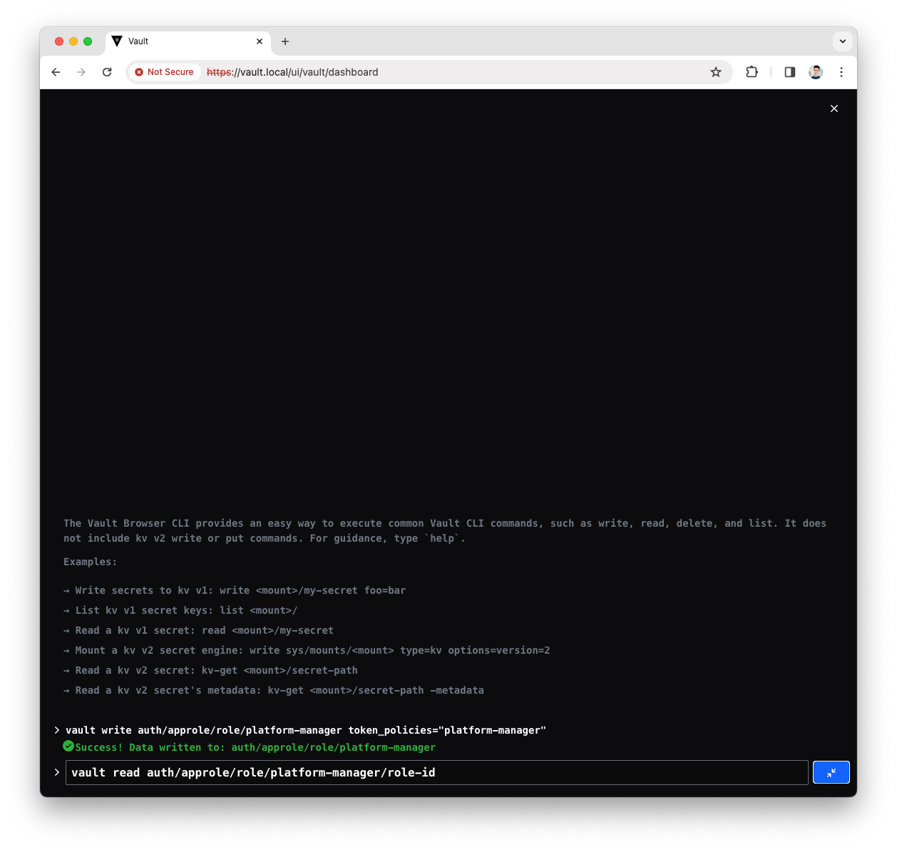 Read Platform Manager RoleID