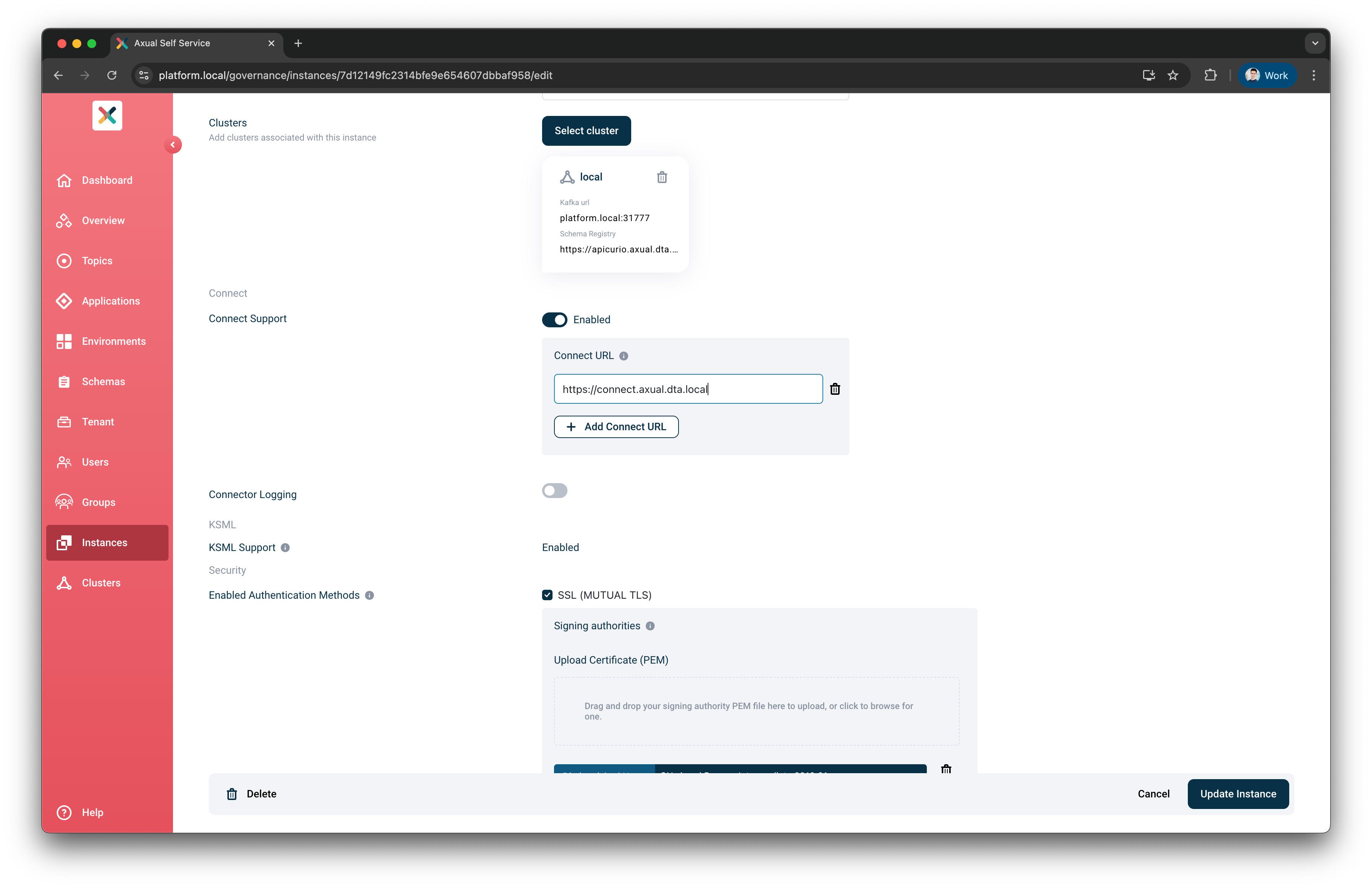 Enable Connect Support