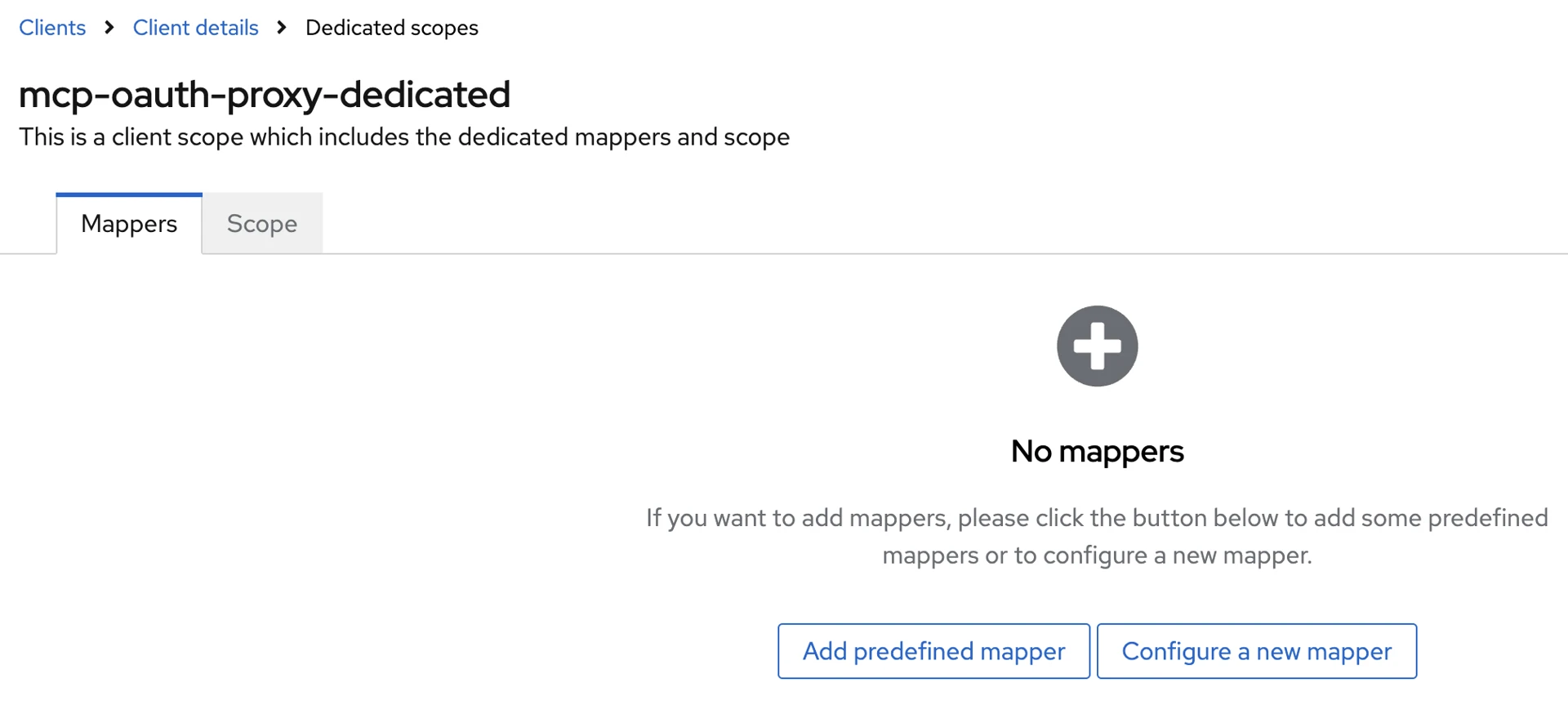 Keycloak Client Mappers