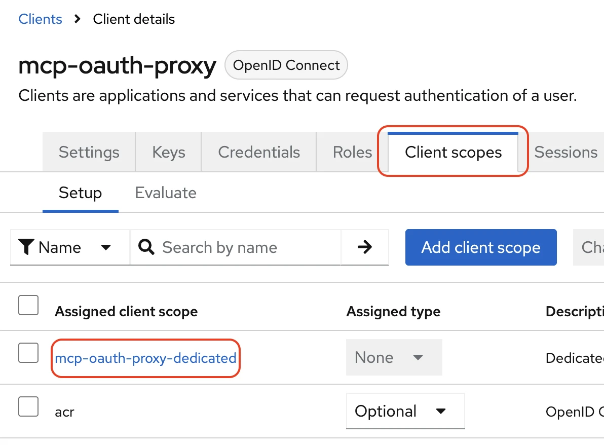 Keycloak Client Scopes