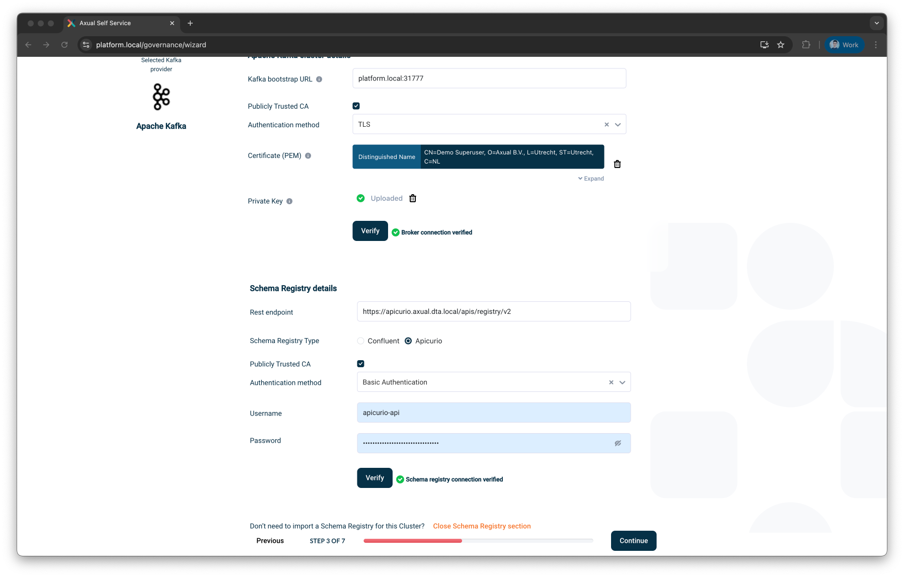 Self-Service Import Schema Registry