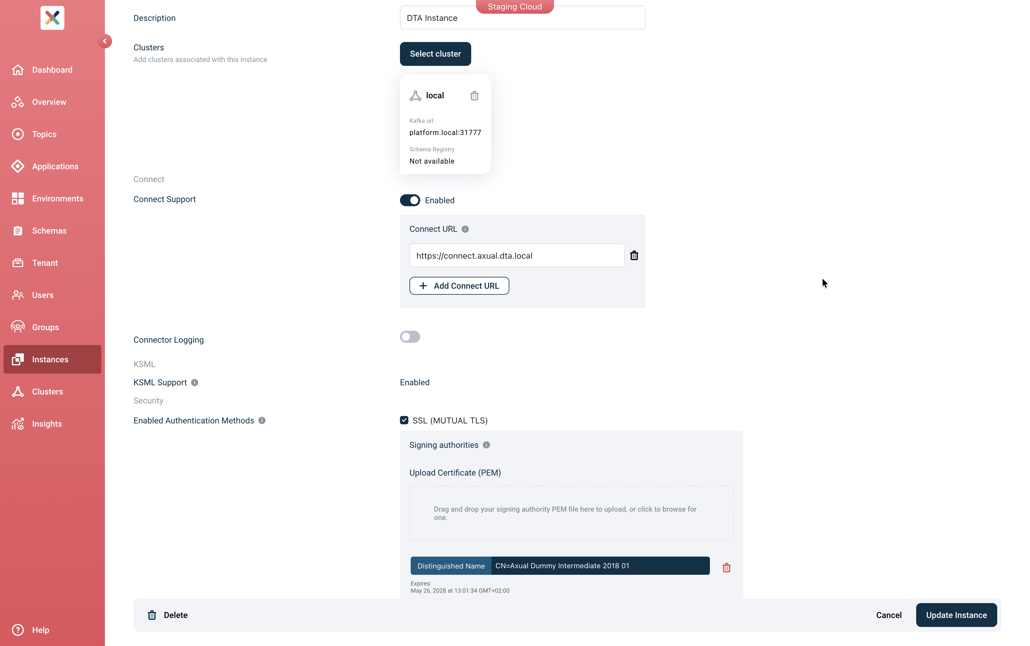 Enable Connect Support