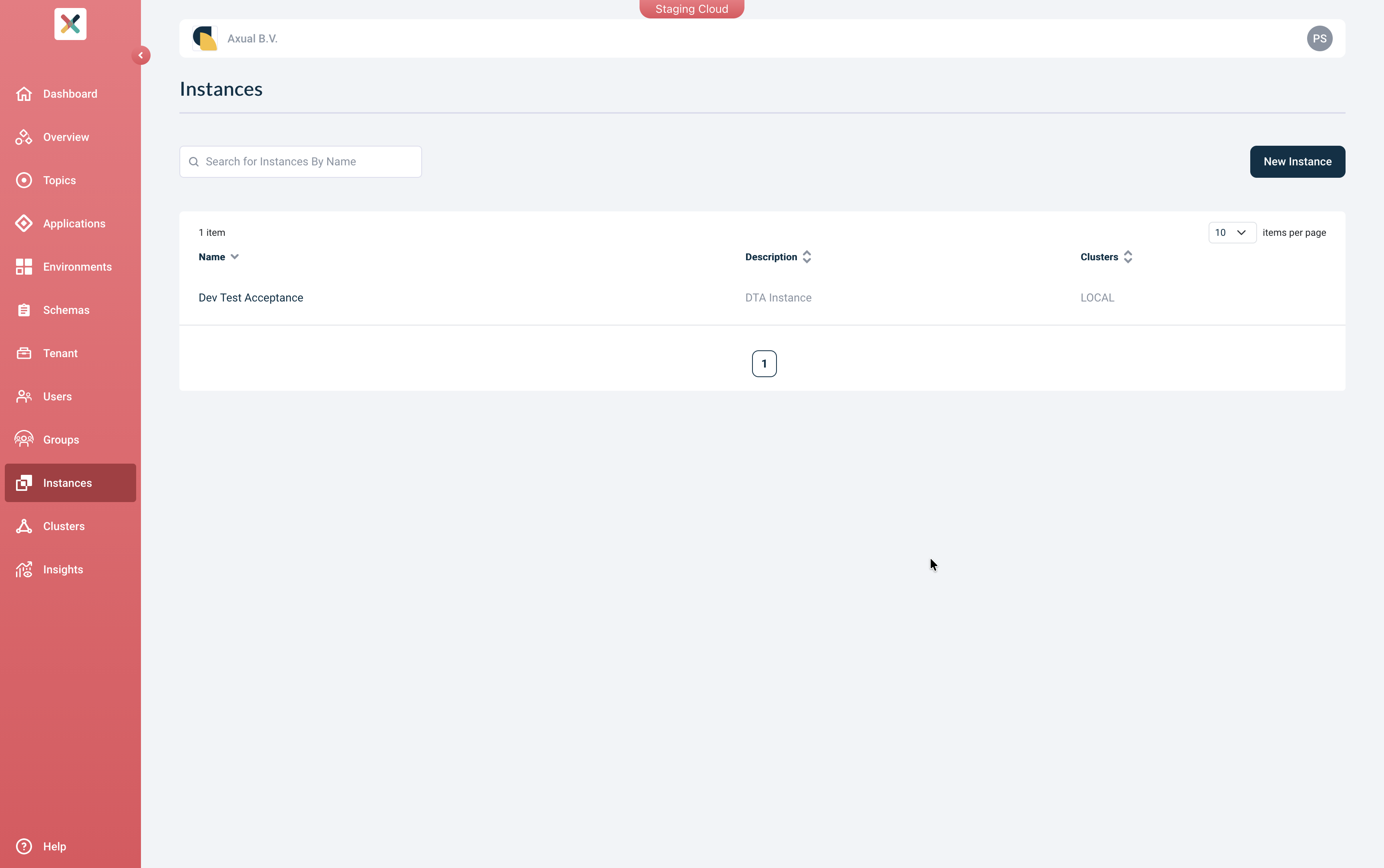 Self-Service Instance Create