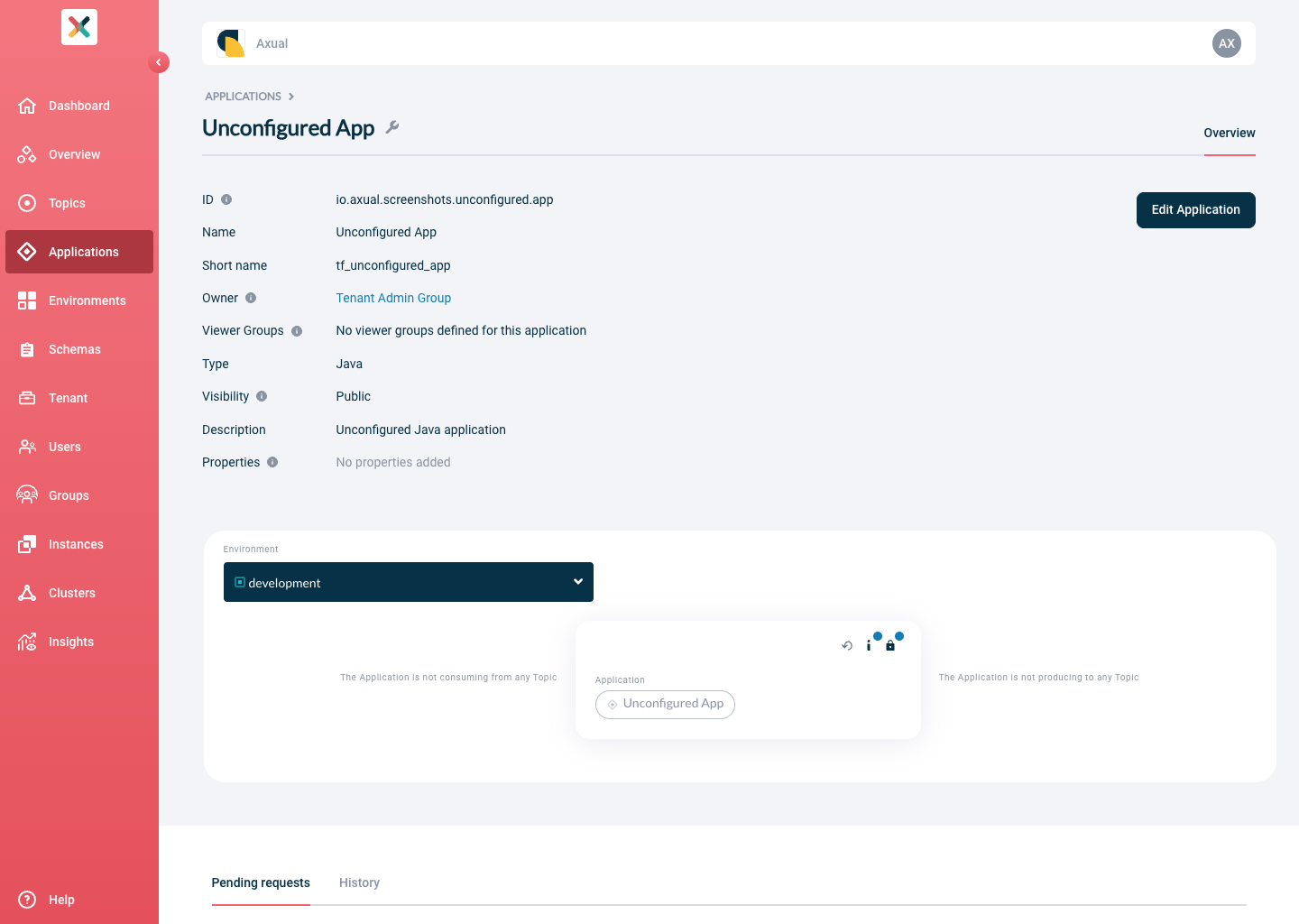 The producer application has been created
