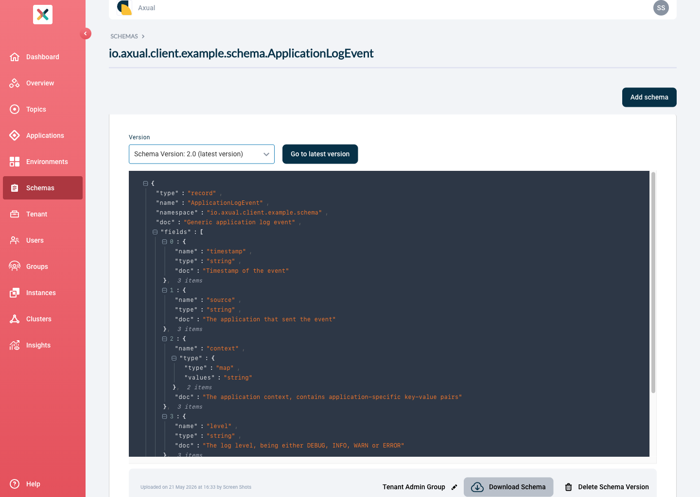 Download Schema