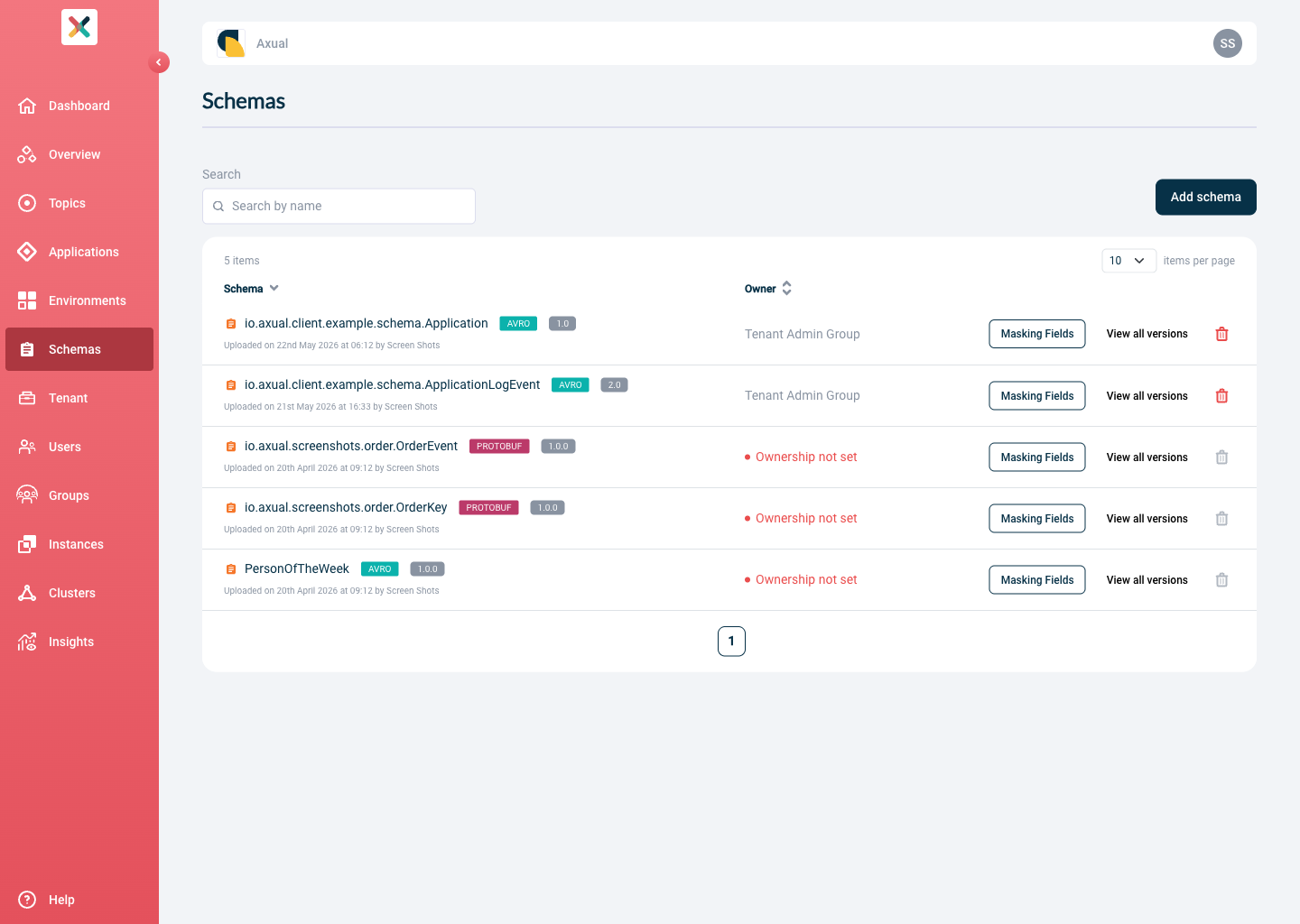 Schema Overview