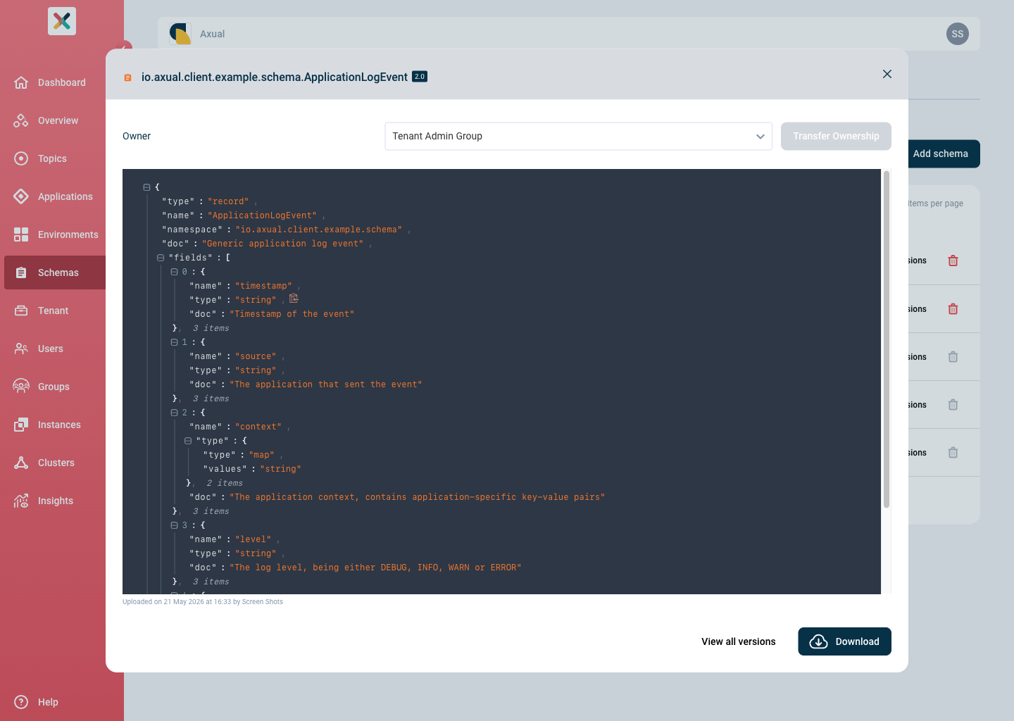 Schema Preview