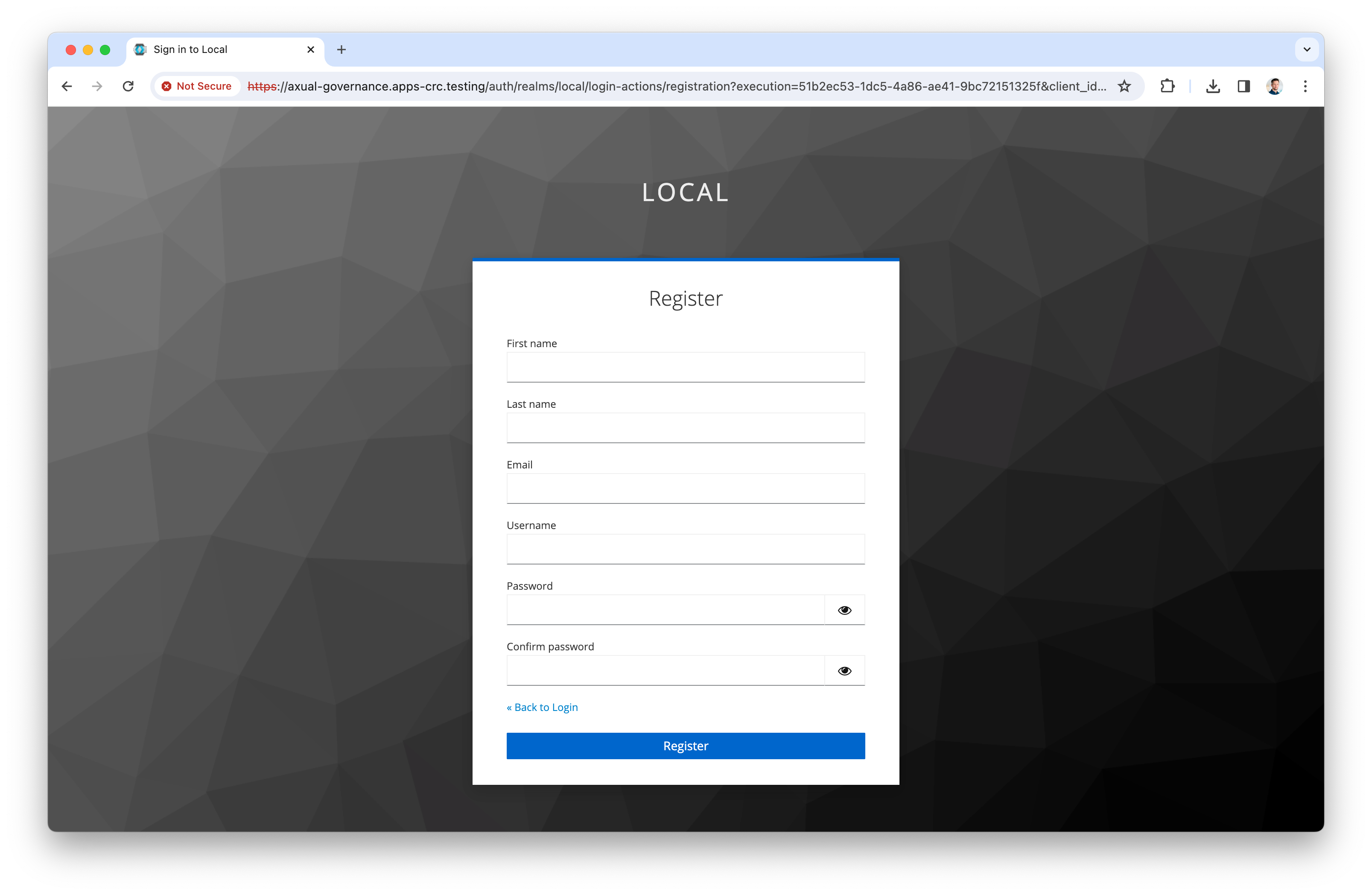 Keycloak - adding tenant admin (OpenShift)