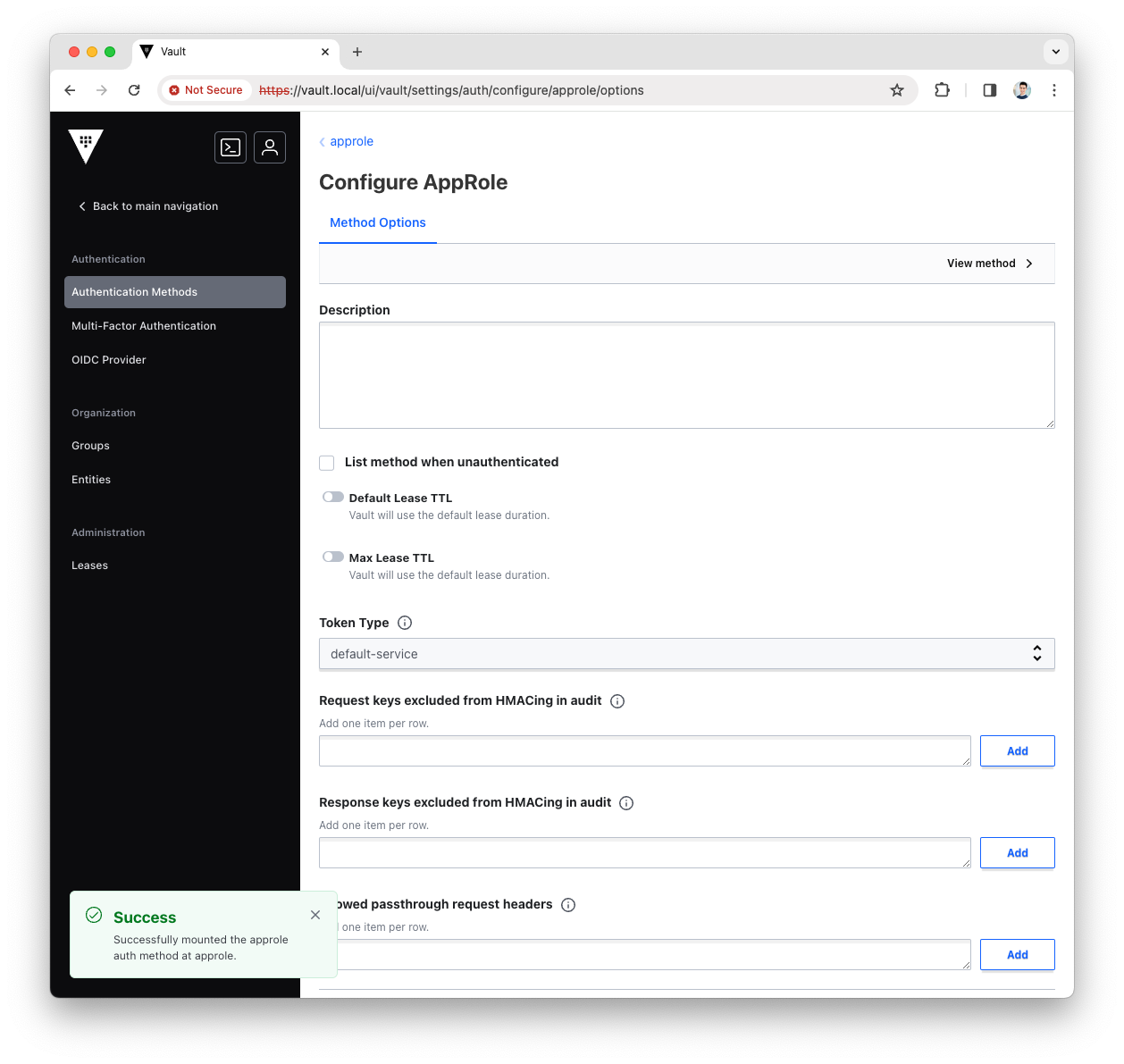 `platform-manager` Policy created