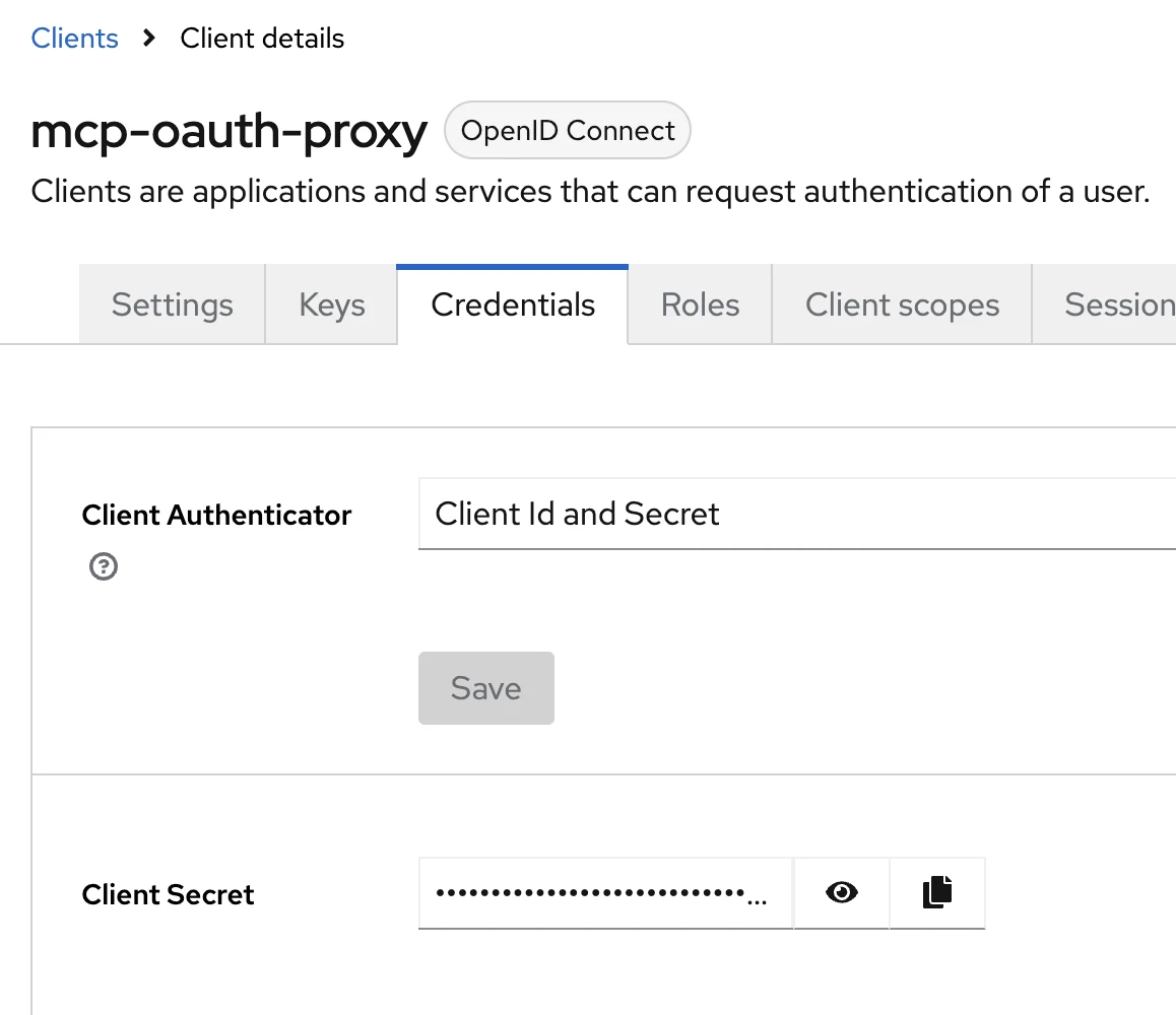 Keycloak Client Credentials