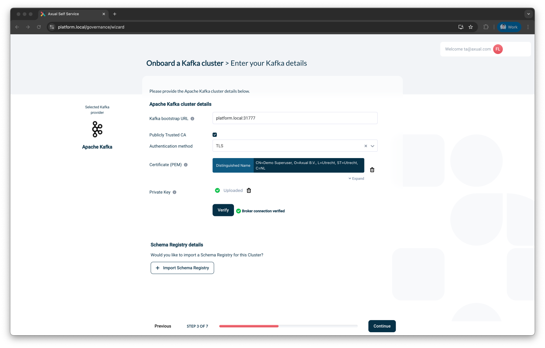 Self-Service TLS Authentication