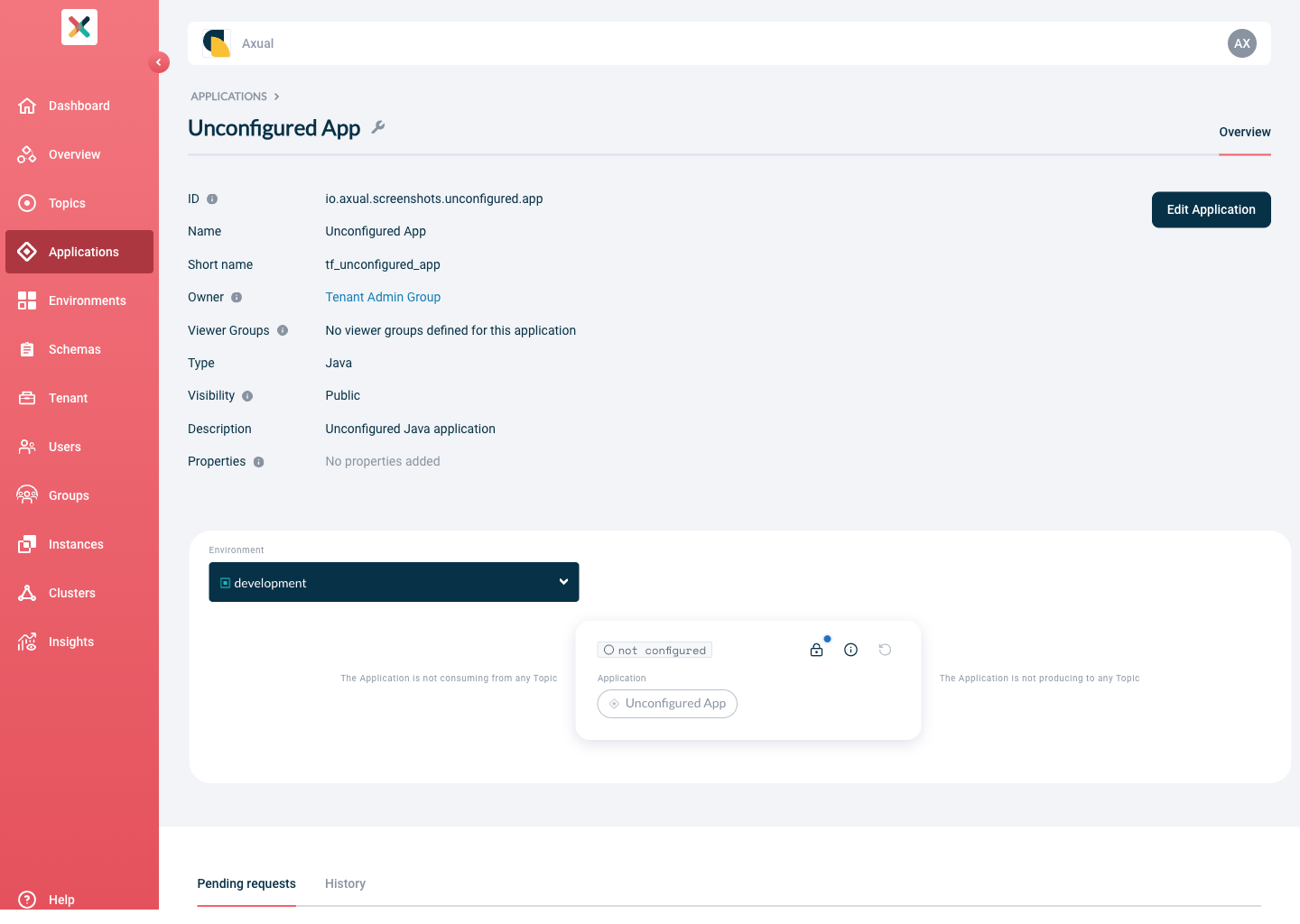 The producer application has been created