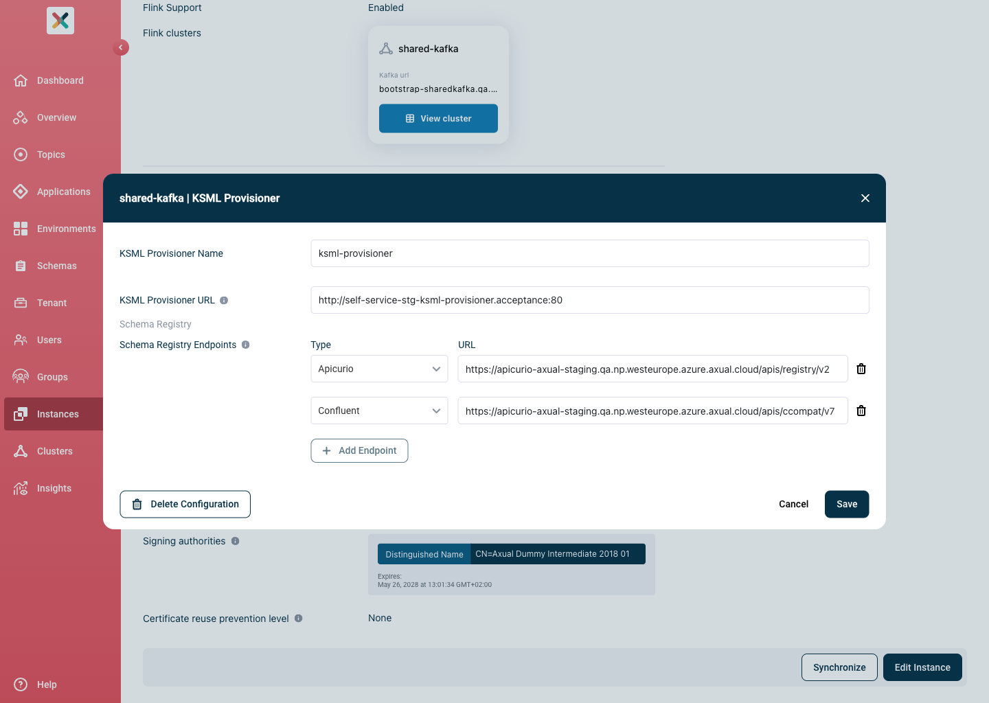 Enable KSML Feature