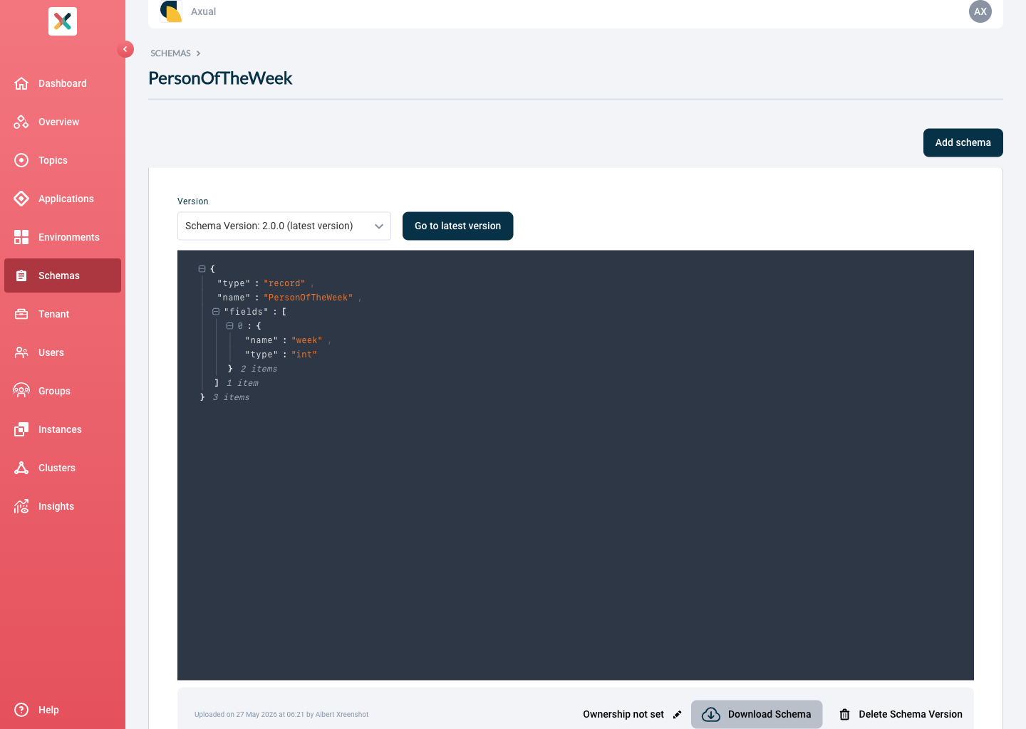 Download Schema