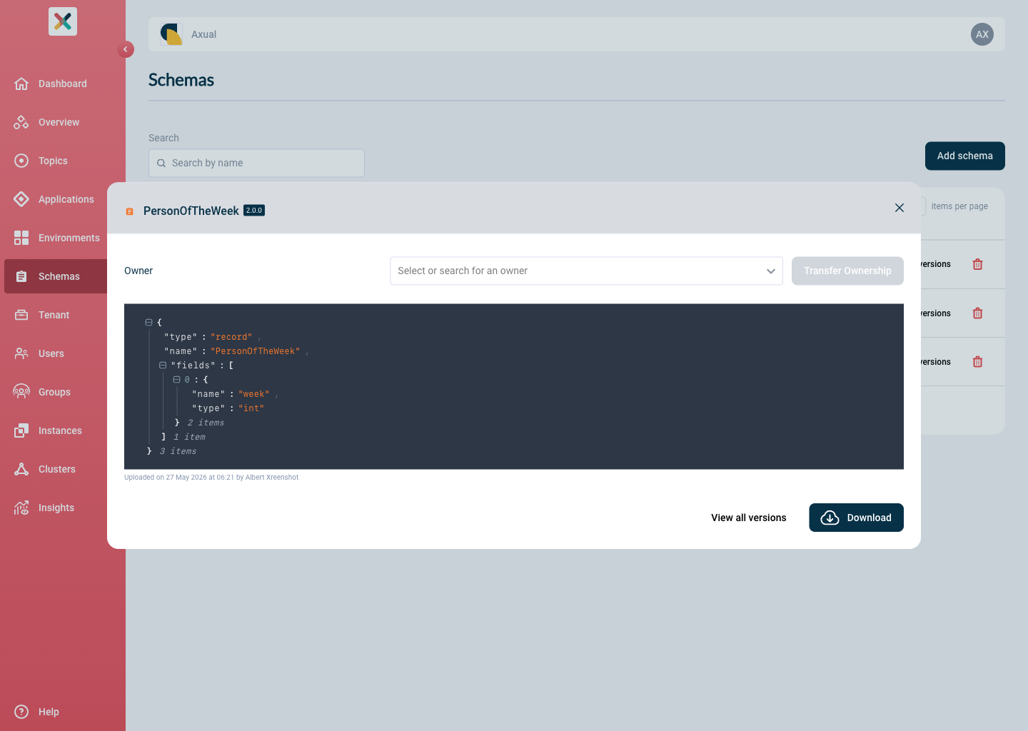 Schema Preview