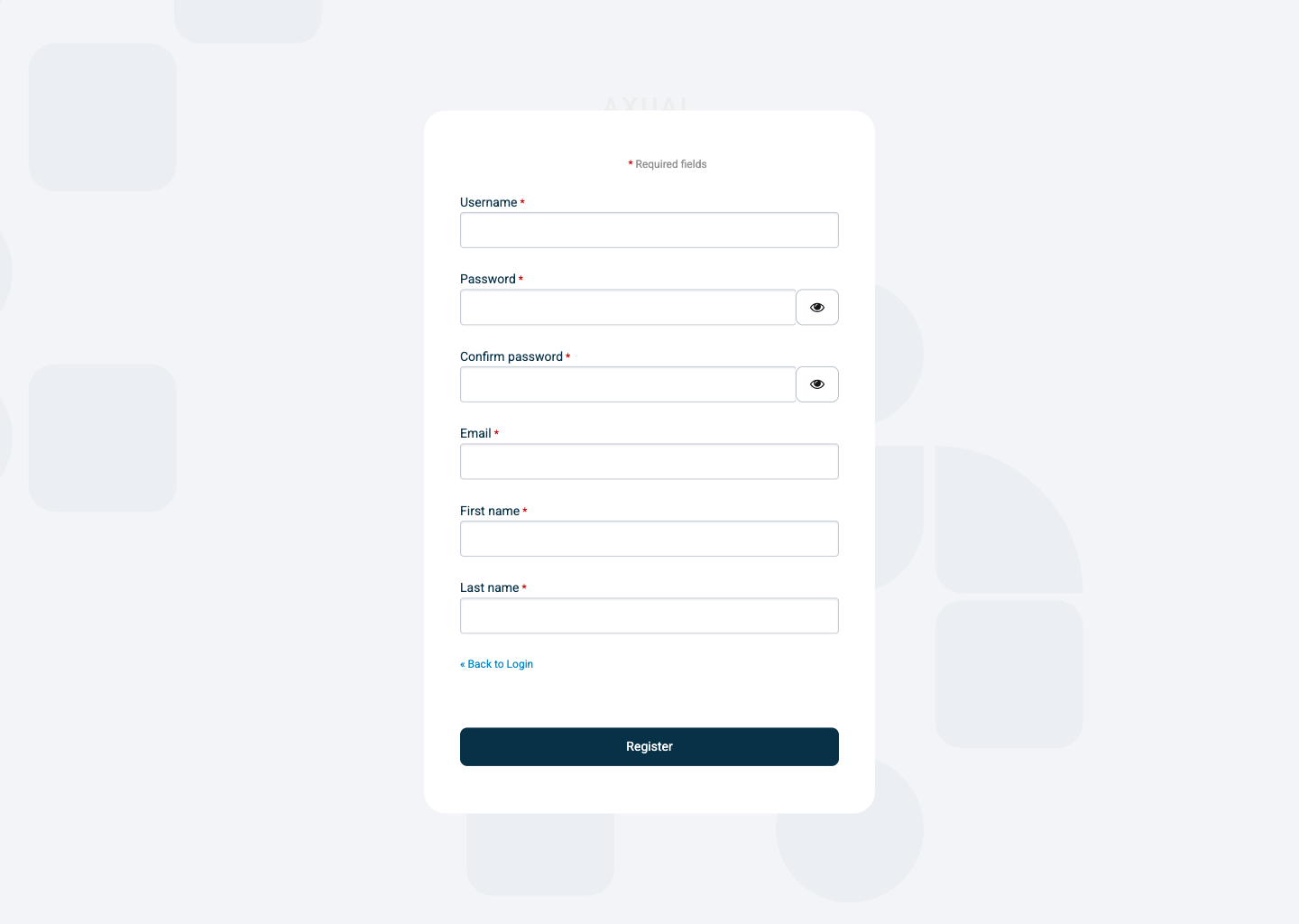 Local realm register form