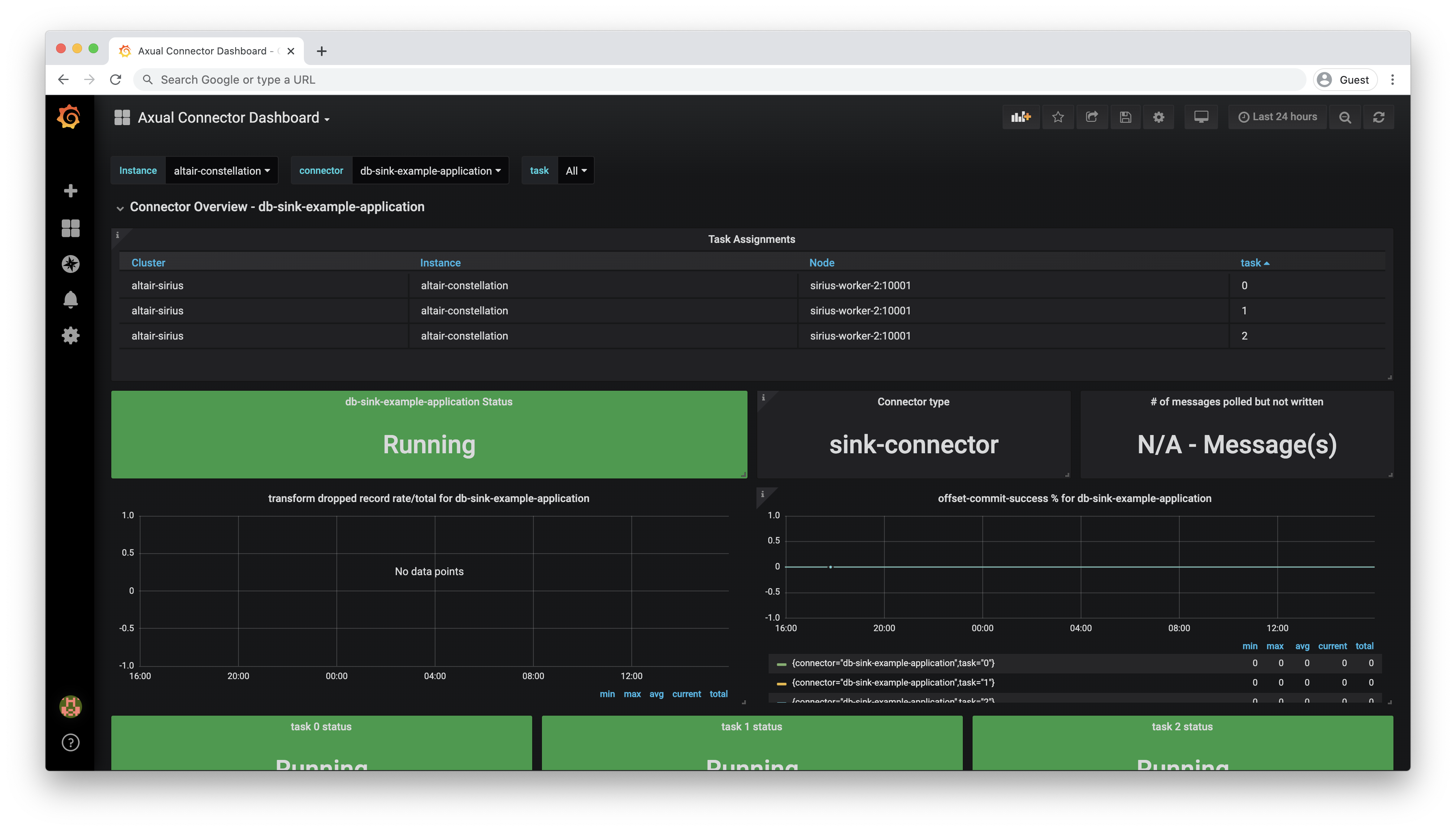 Connector Dashboard Filters