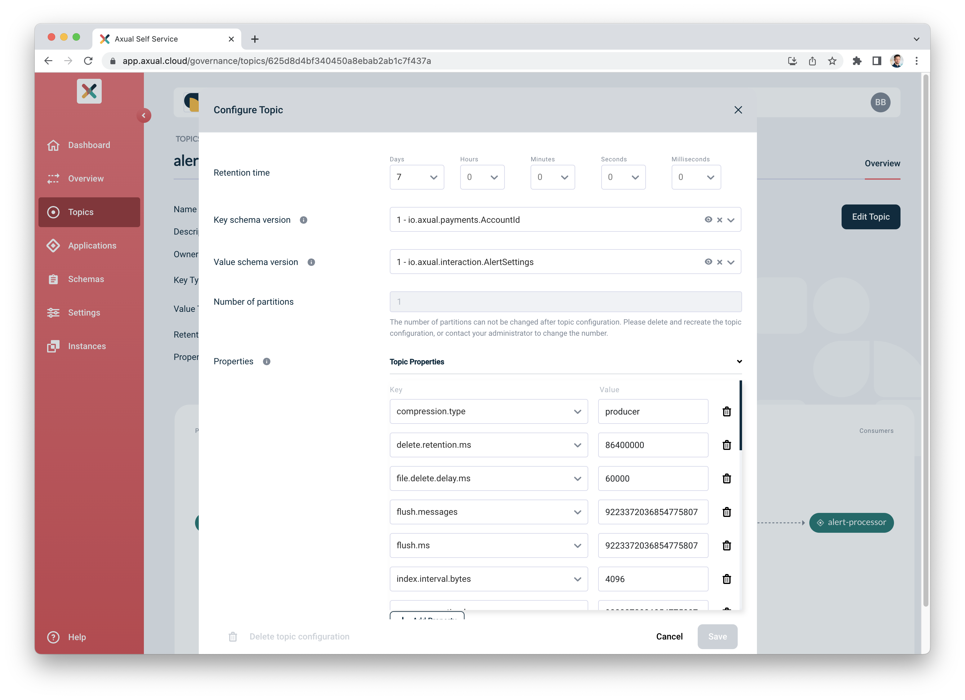 Topic Configuration