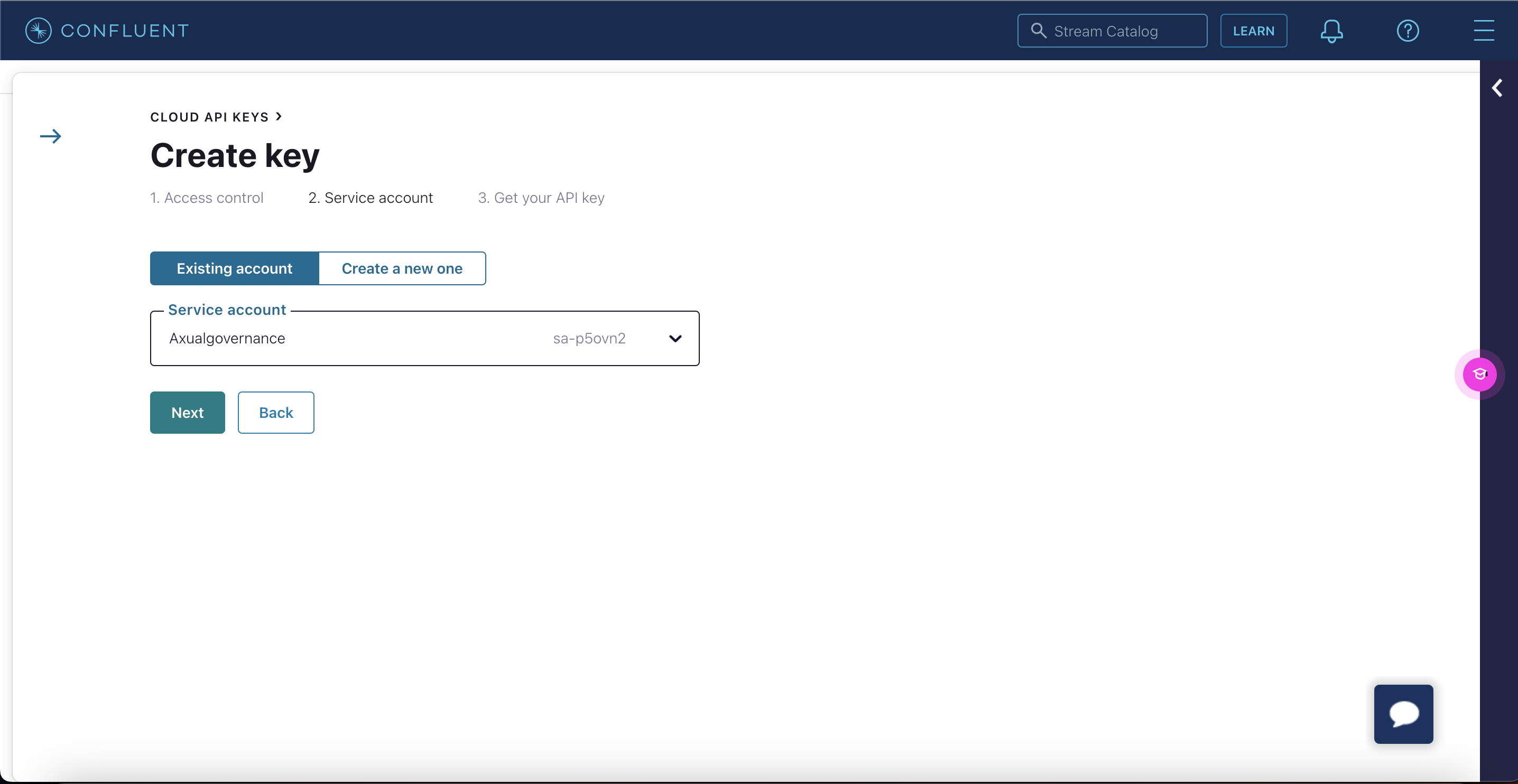 Use service account