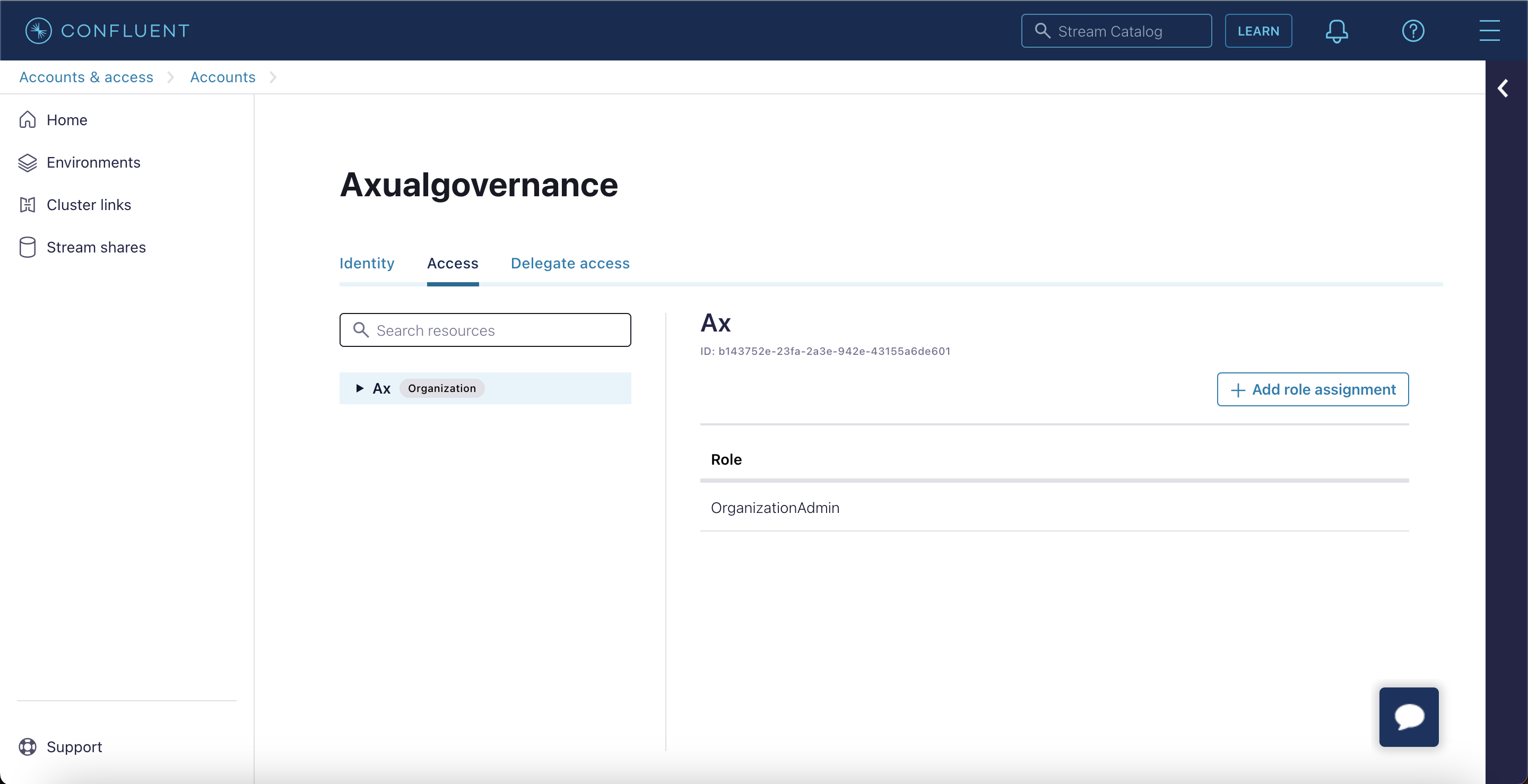 service account role