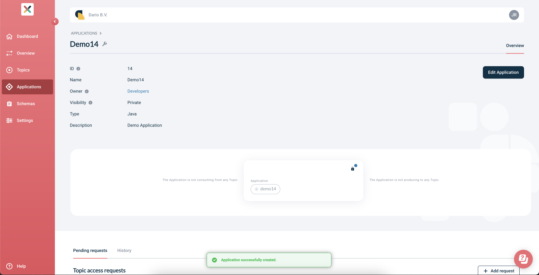 CreatedApplication