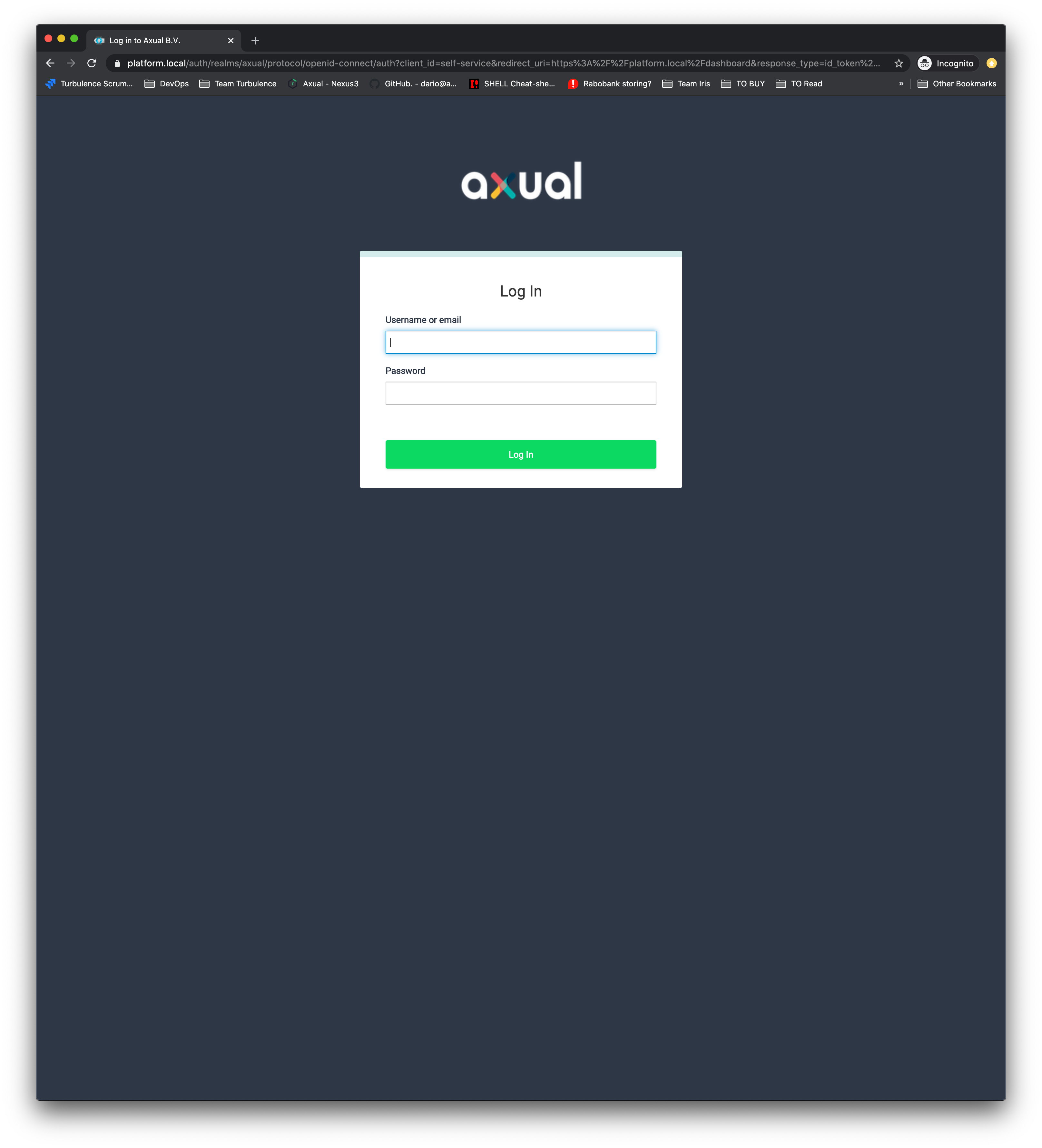 Self-Service Login