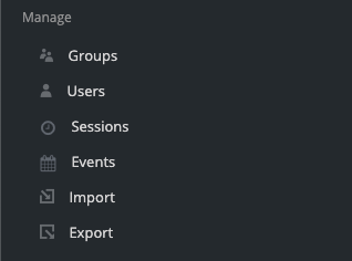 Keycloak Configure Users Sidebar