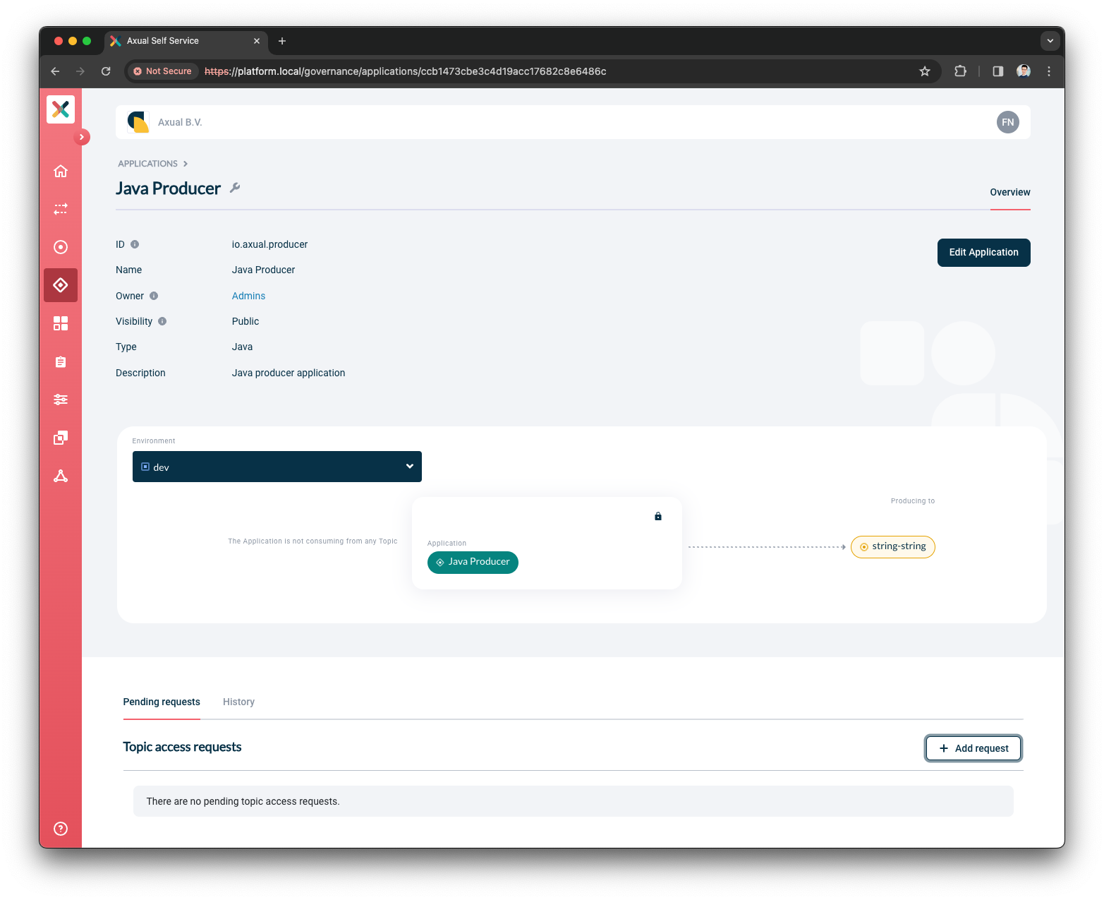 Self-Service Application Access granted